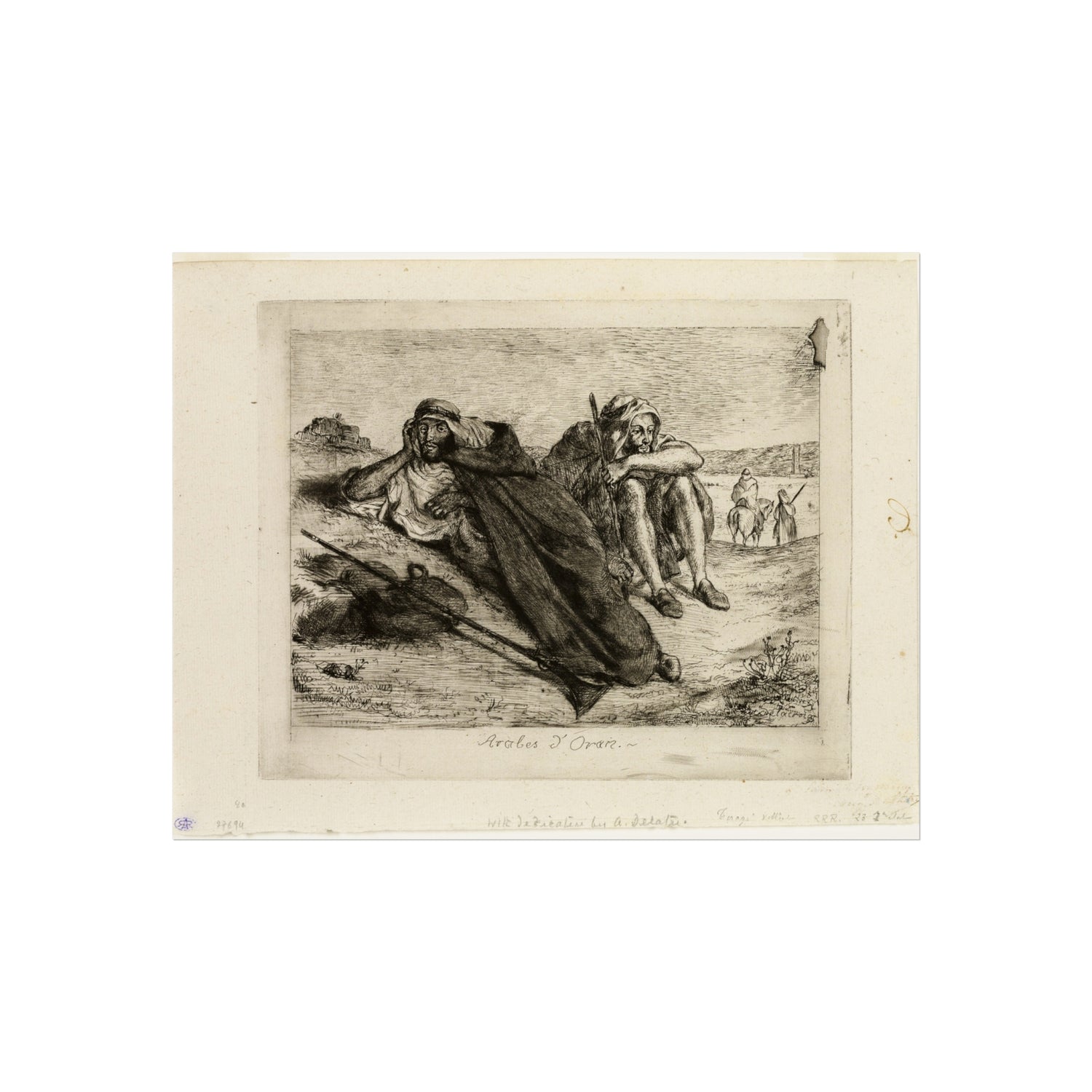 Arabs of Oran - Eugène Delacroix Fine Art Poster
