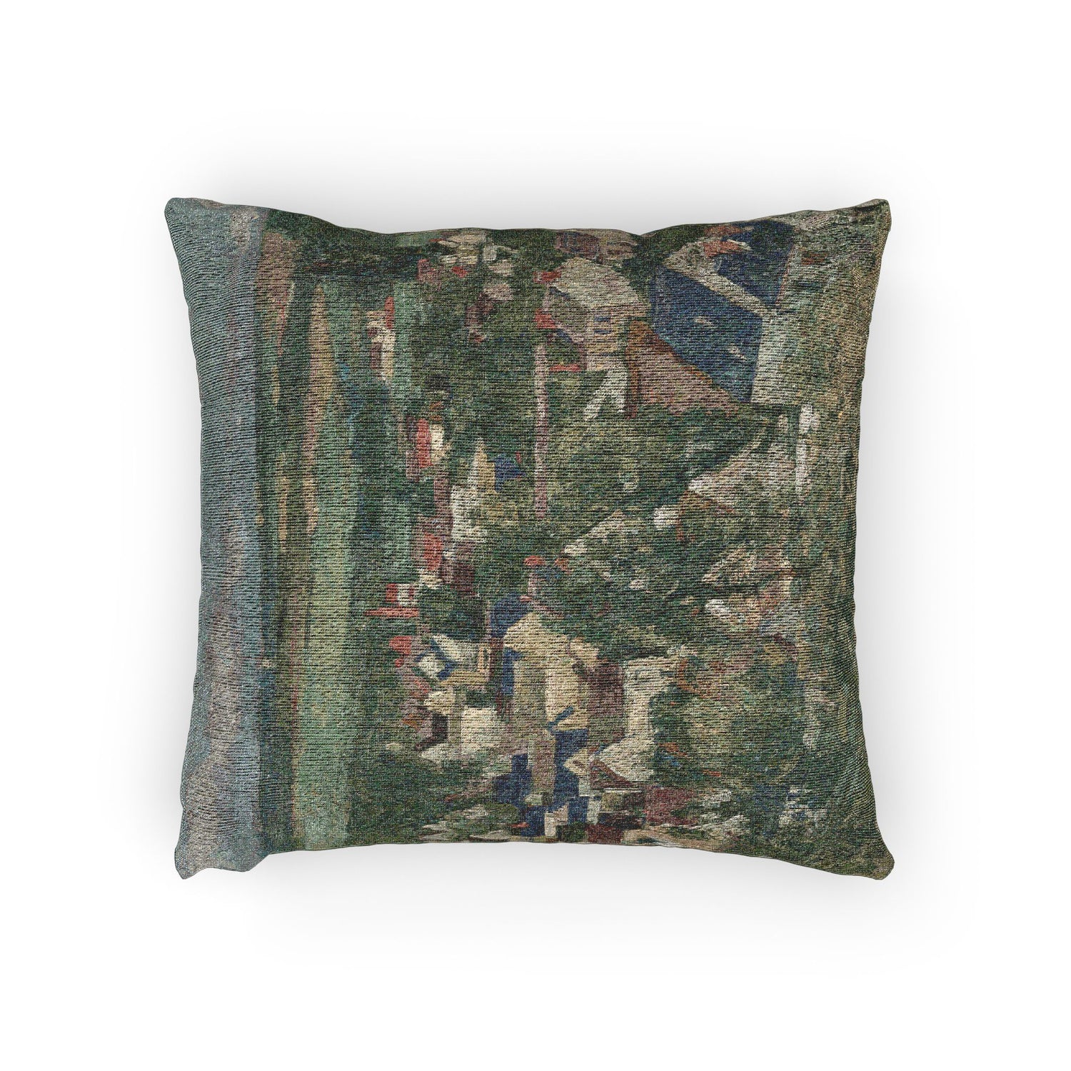 Paul Cezanne - Auvers, Panoramic View | Woven Pillow
