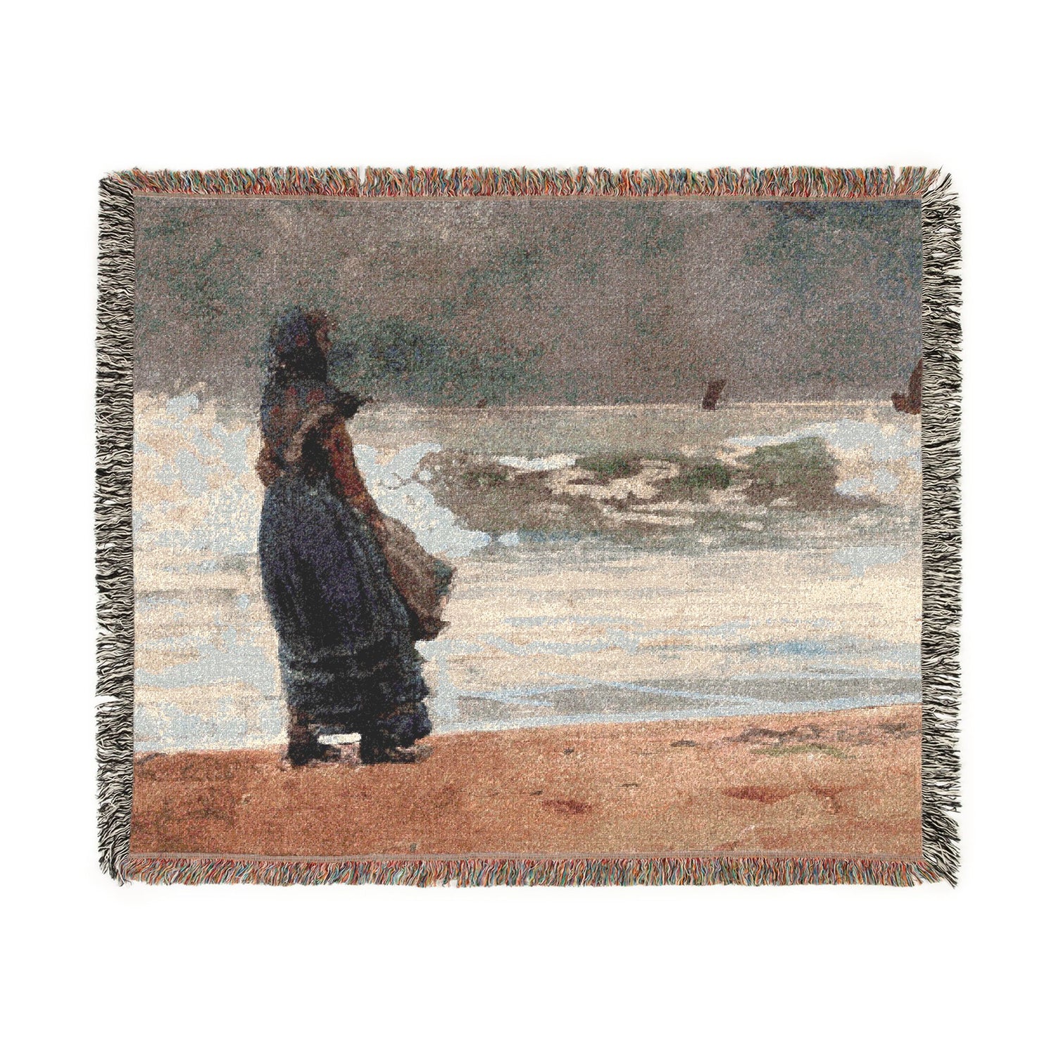 The Watcher, Tynemouth - Winslow Homer Tapestry Blanket