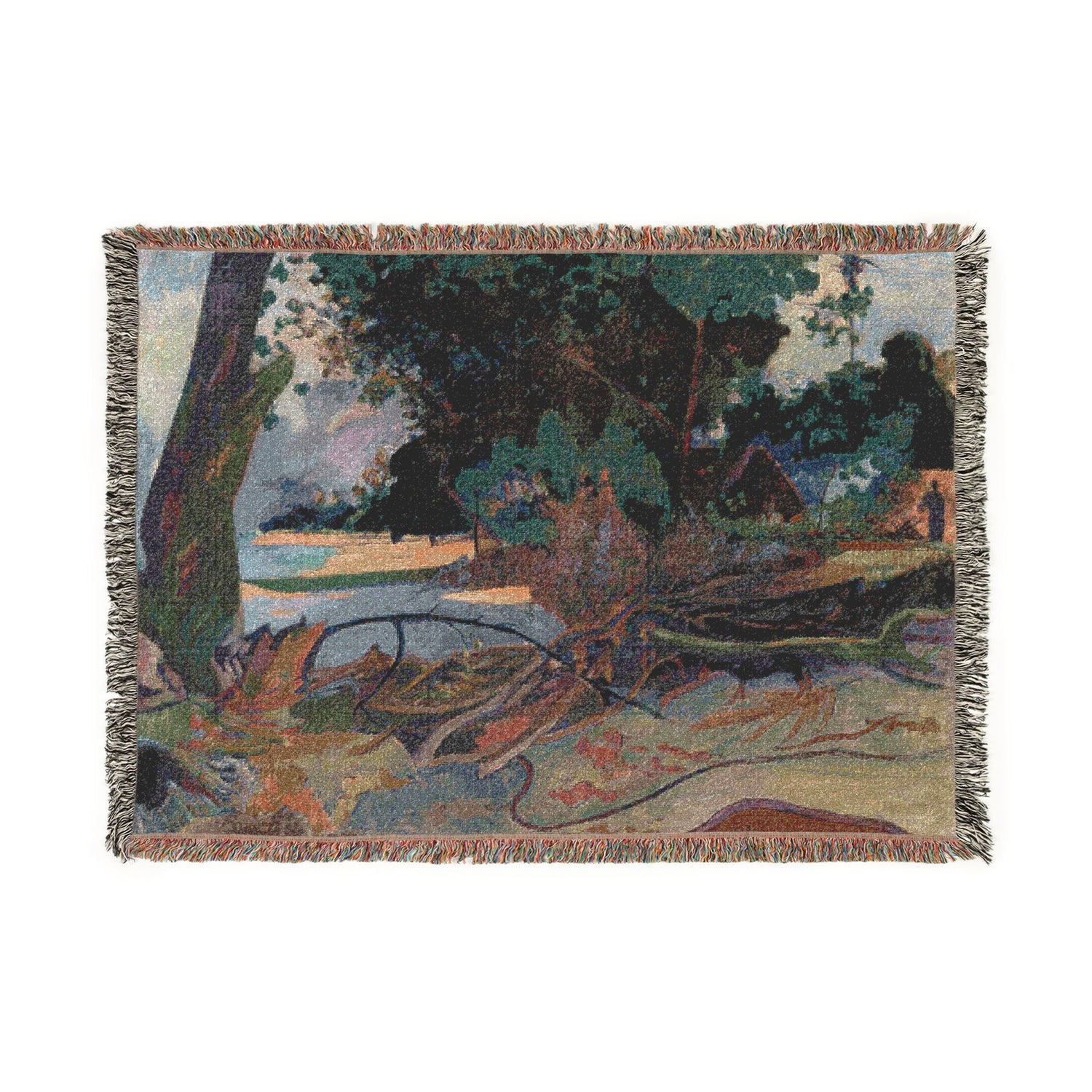 The Hibiscus Tree - Paul Gauguin Tapestry Blanket