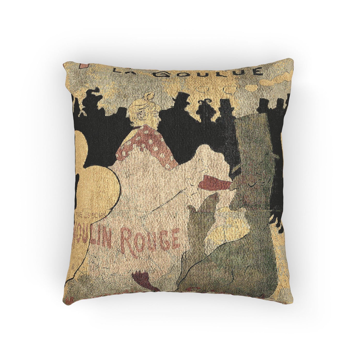 Moulin Rouge La Goulue - Henri de Toulouse-Lautrec Pillow