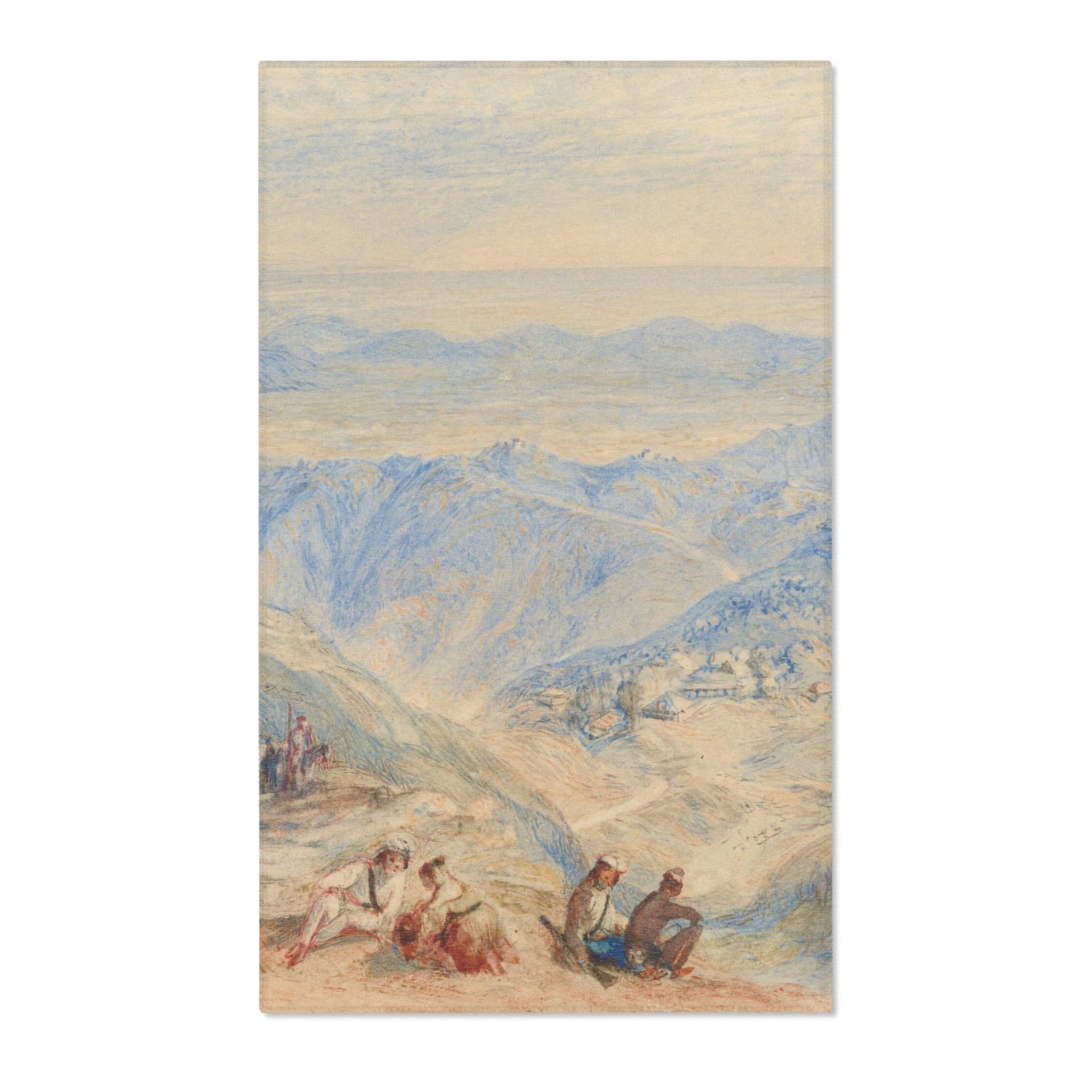 Mussooree and the Dhoon from Landour - Joseph Mallord William Turner Area Rug