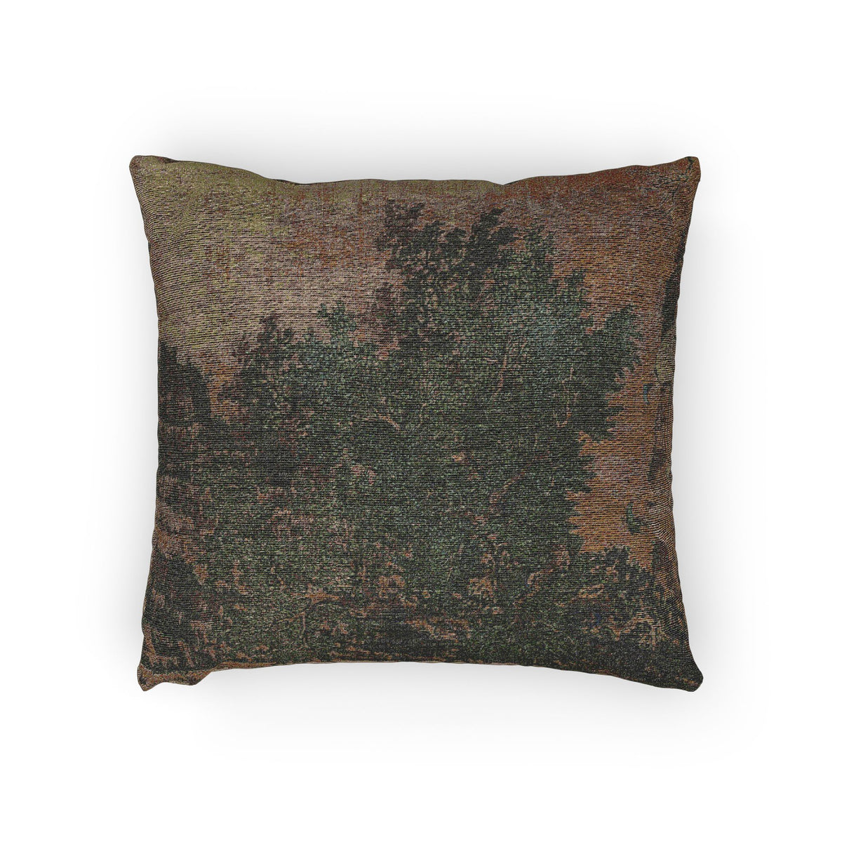 Almohada de paisaje con inmortales taoístas