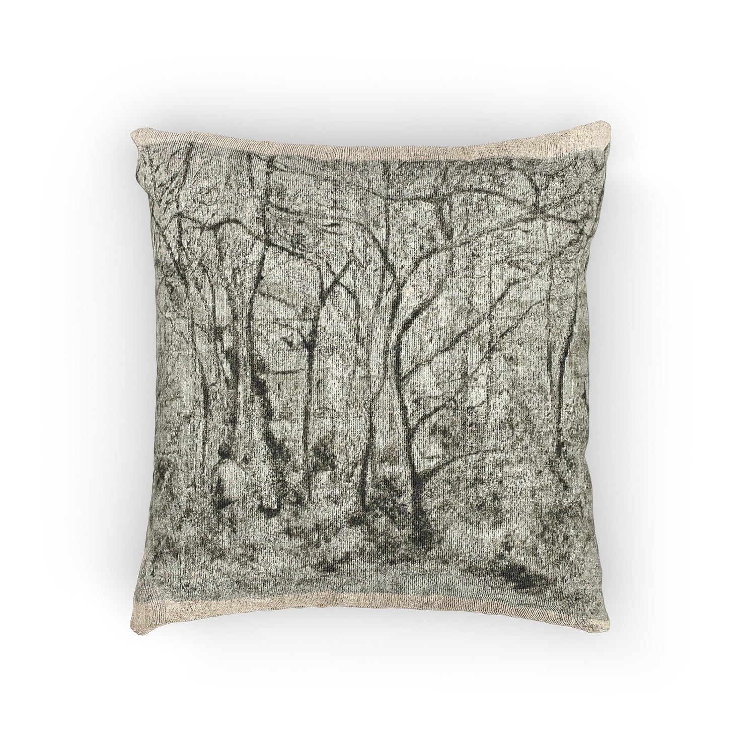 Camille Pissarro - Woodlands at the Hermitage | Woven Pillow