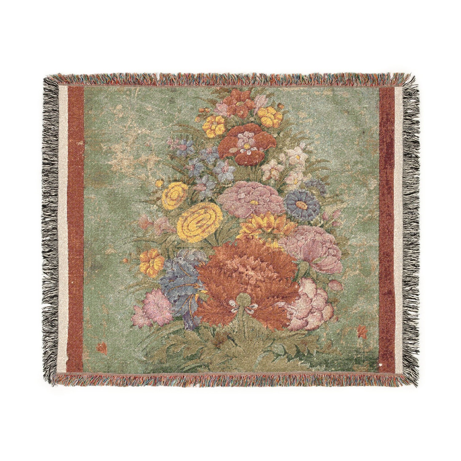 Bouquet Emerging from the Grass - J. B. Monnoyer Tapestry Blanket