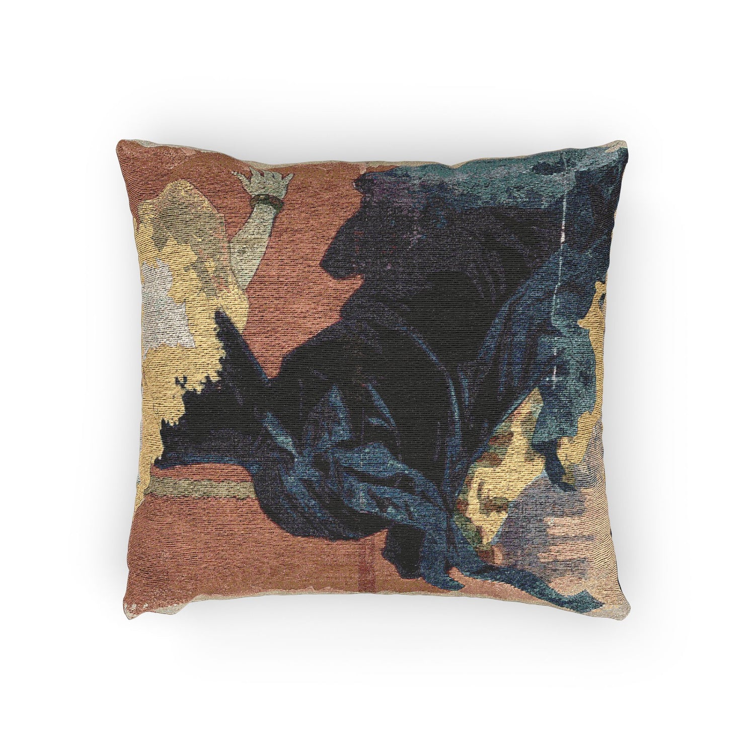 Saxoleine Lamp Oil Ad - Jules Chéret Pillow