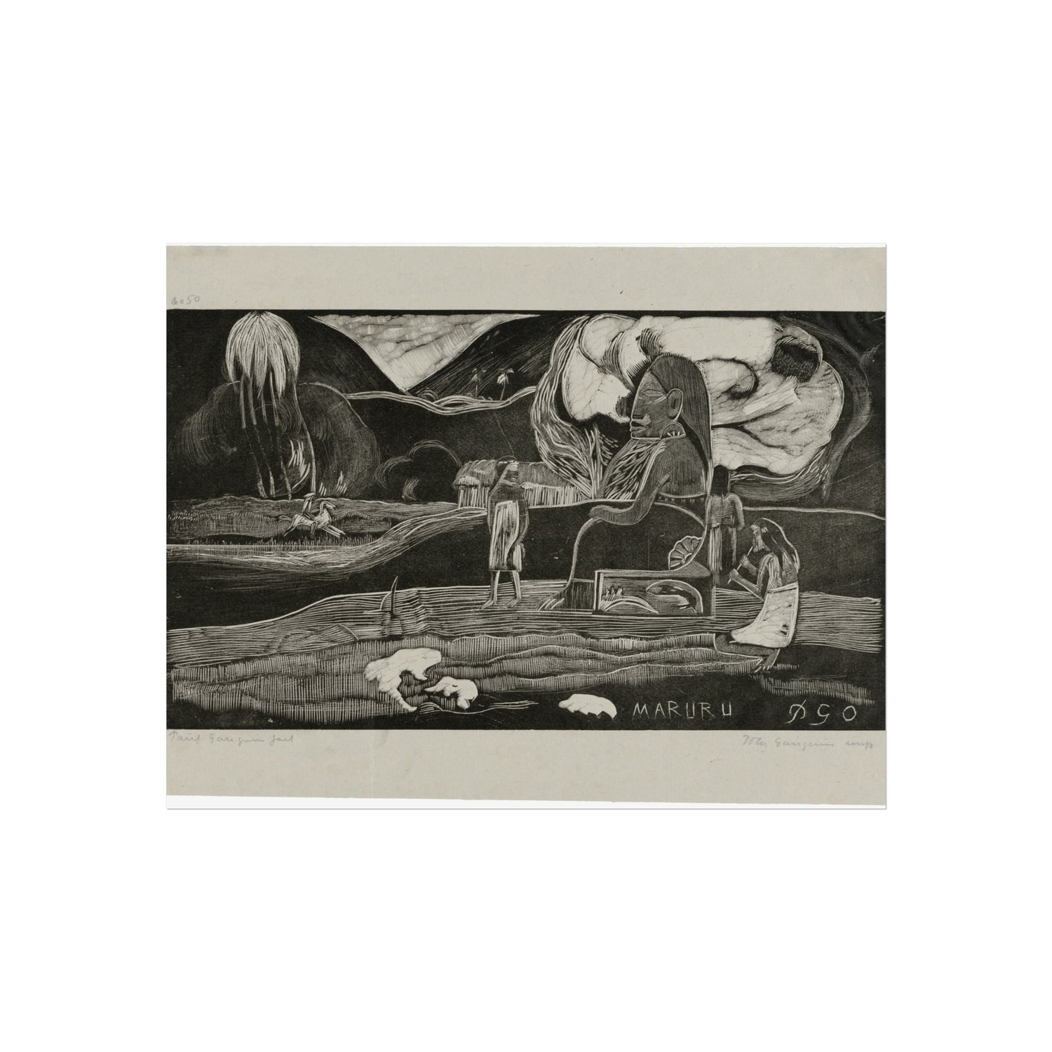 Paul Gauguin - Maruru (Offerings of Gratitude), from the Noa Noa Suite | Fine Art Poster