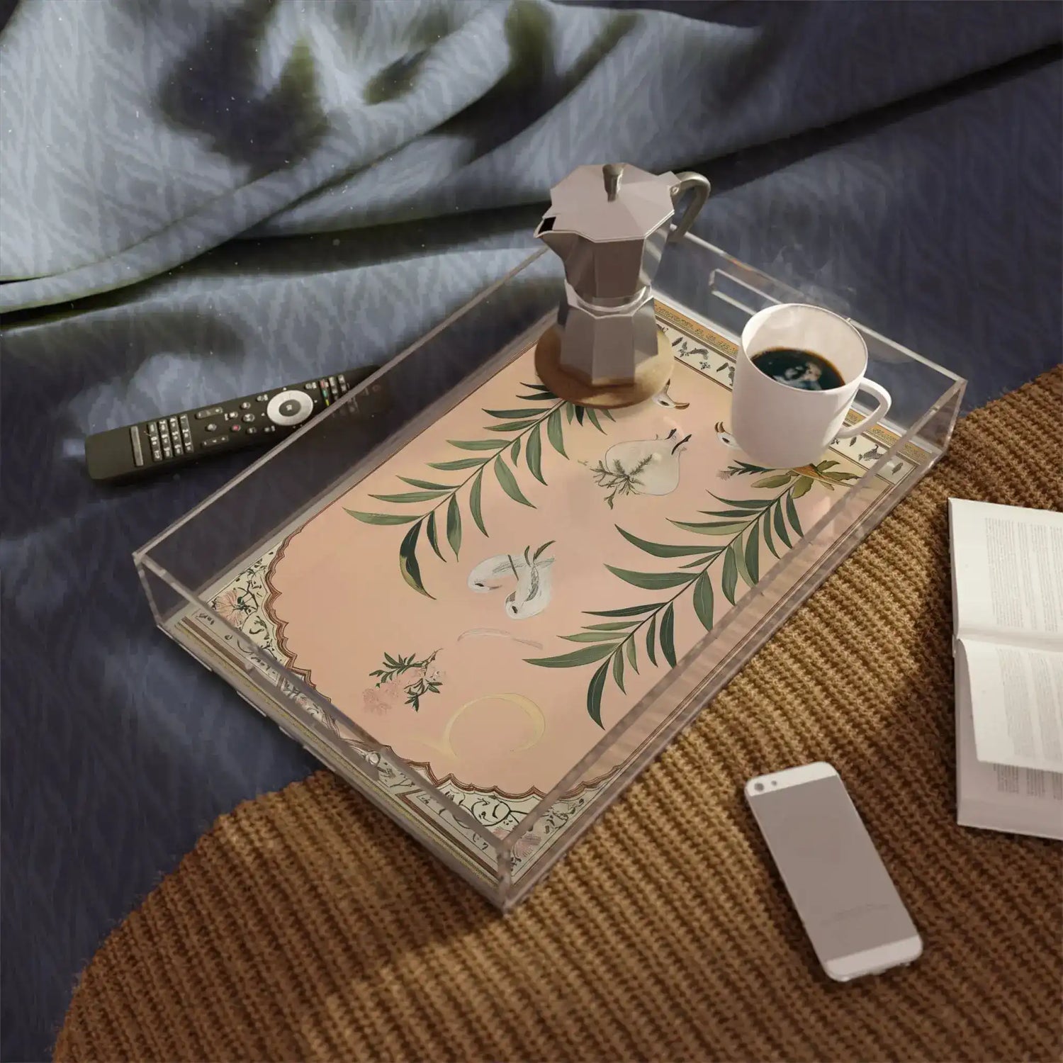 Elegant Love Birds Serving Tray