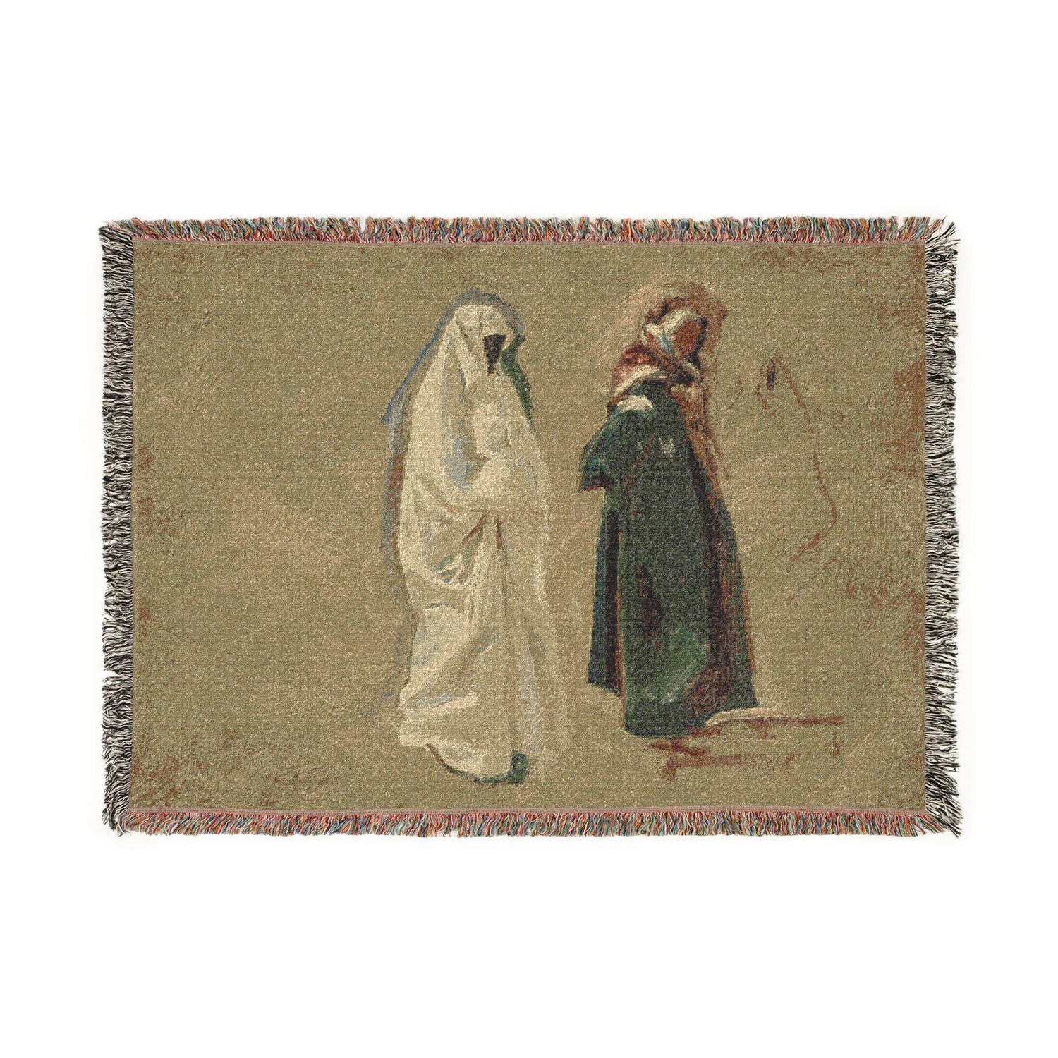 Study of Two Bedouins - John Singer Sargent Tapestry Blanket