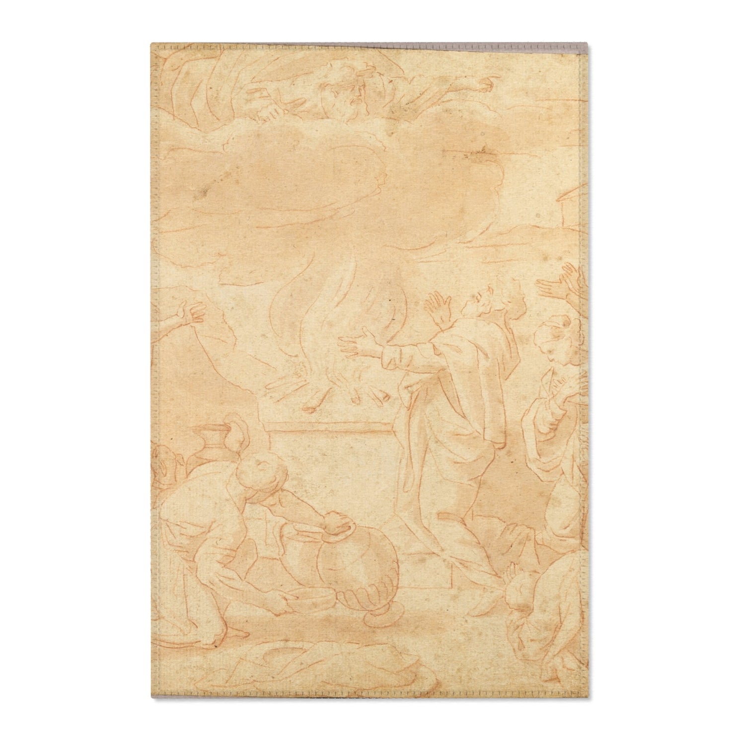 Noah's Sacrifice - Nicolas Poussin Area Rug