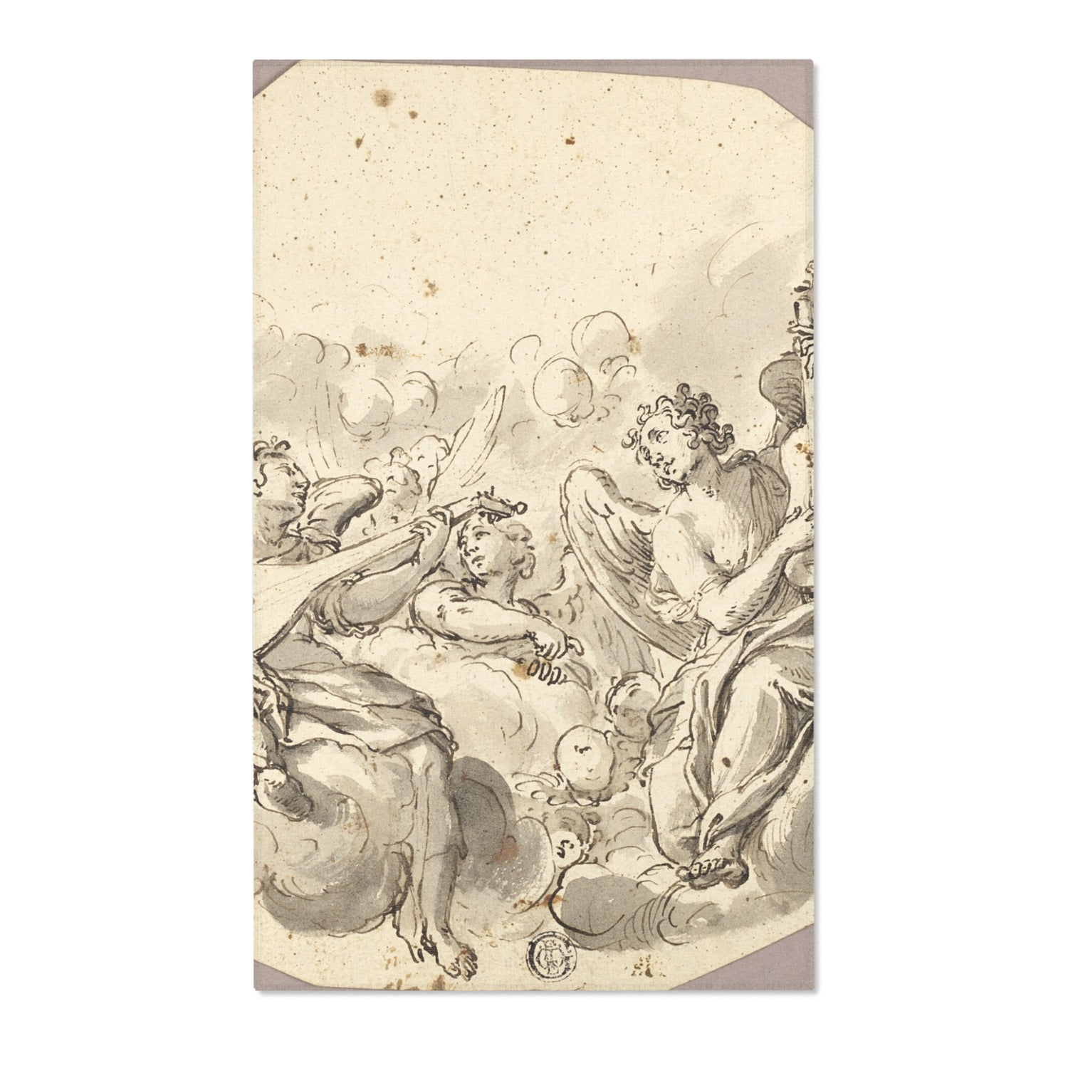 Musician Angels - Giovanni Battista Tiepolo Area Rug