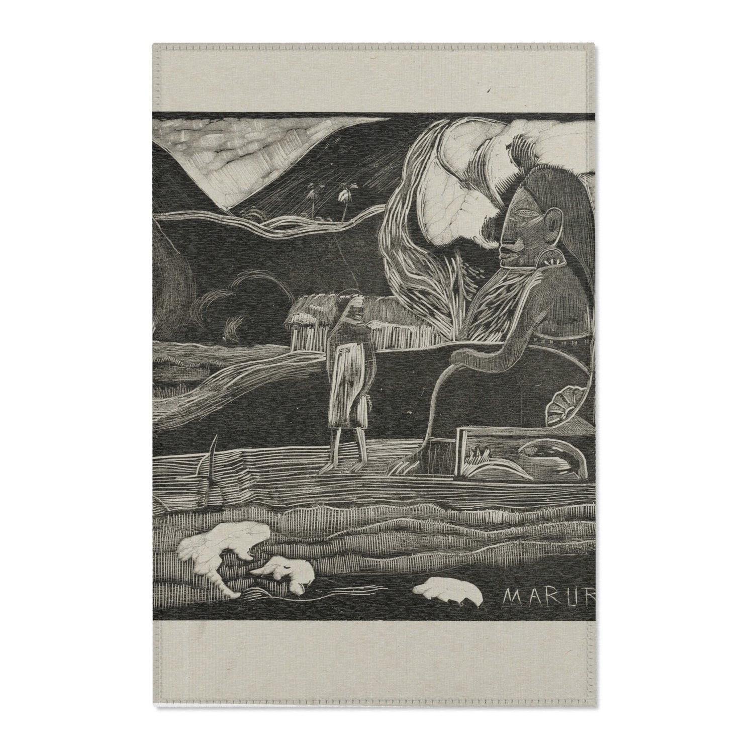 Offerings of Gratitude - Paul Gauguin Area Rug