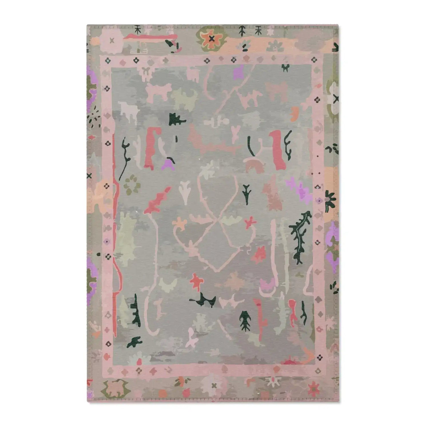 Blush & Sage Southwestern Abstract Accent Rug