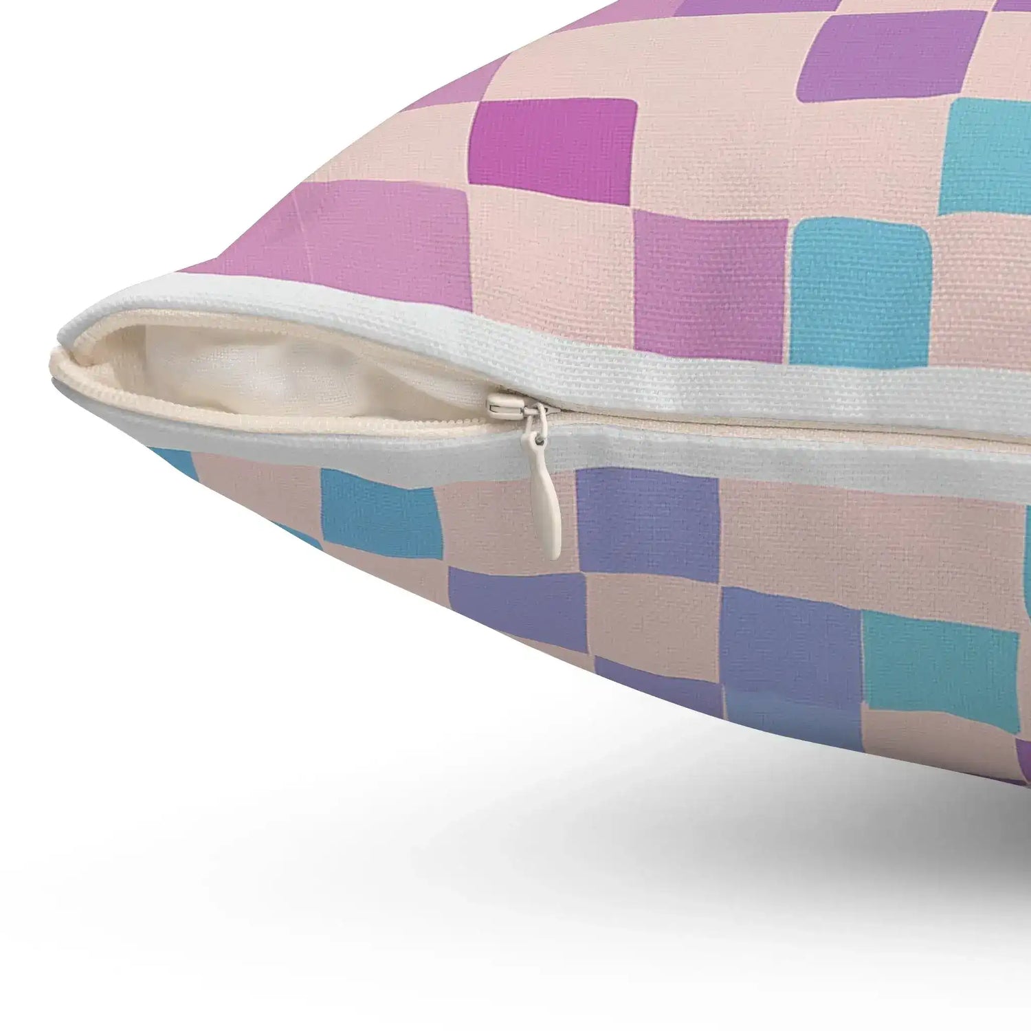 Pixel Bloom Mosaic Throw Pillow