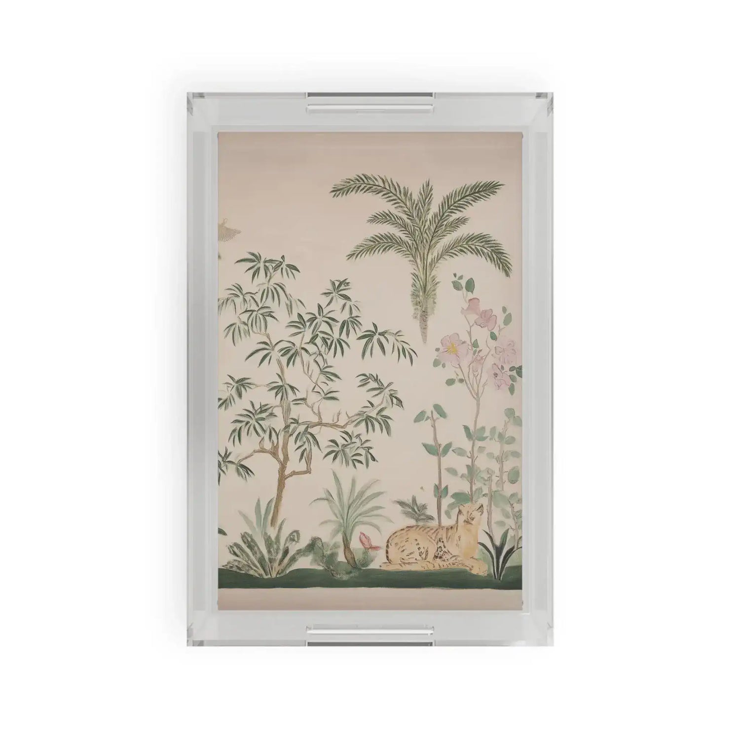 Serene Safari Garden Serving Tray
