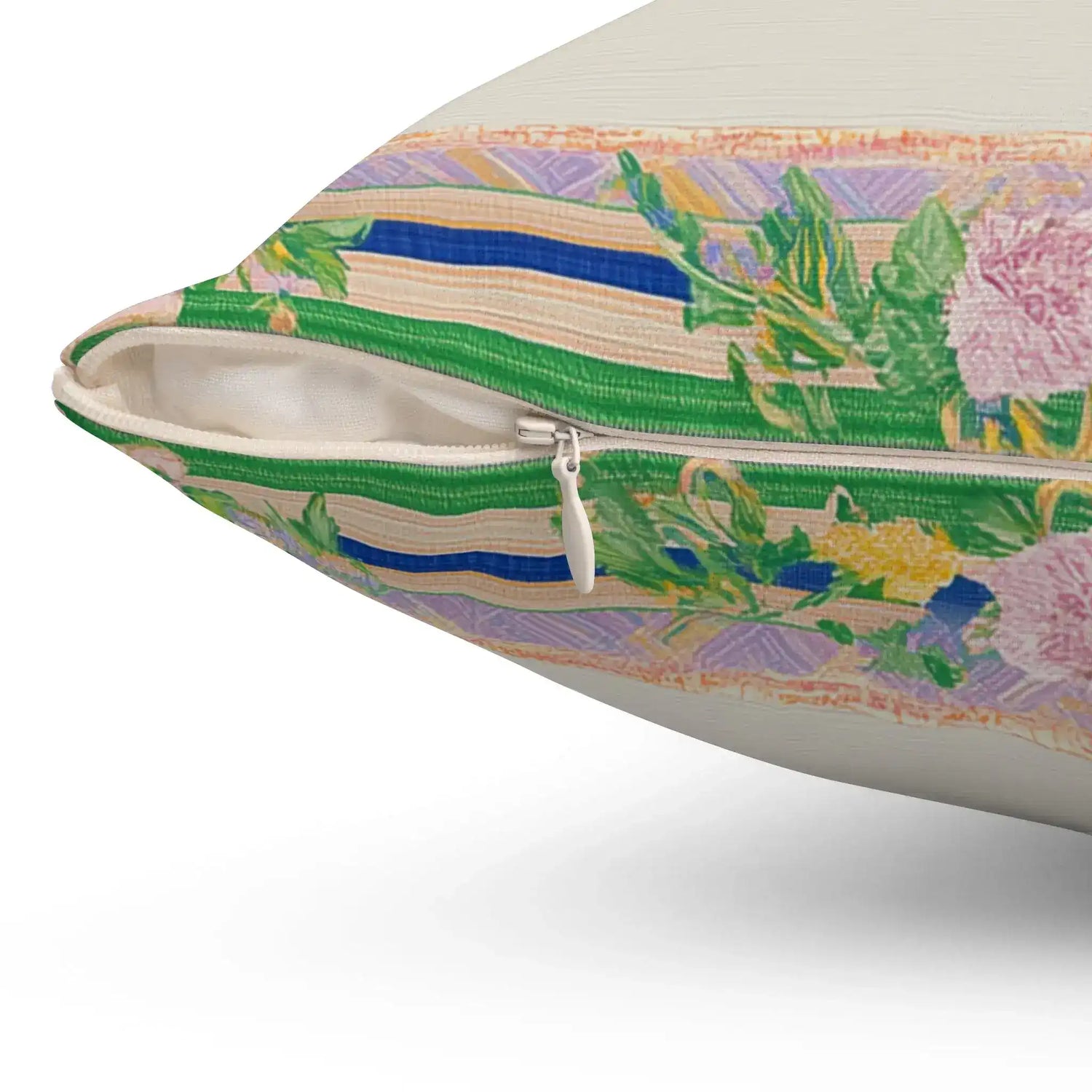 Garden Flight Border Throw Pillow