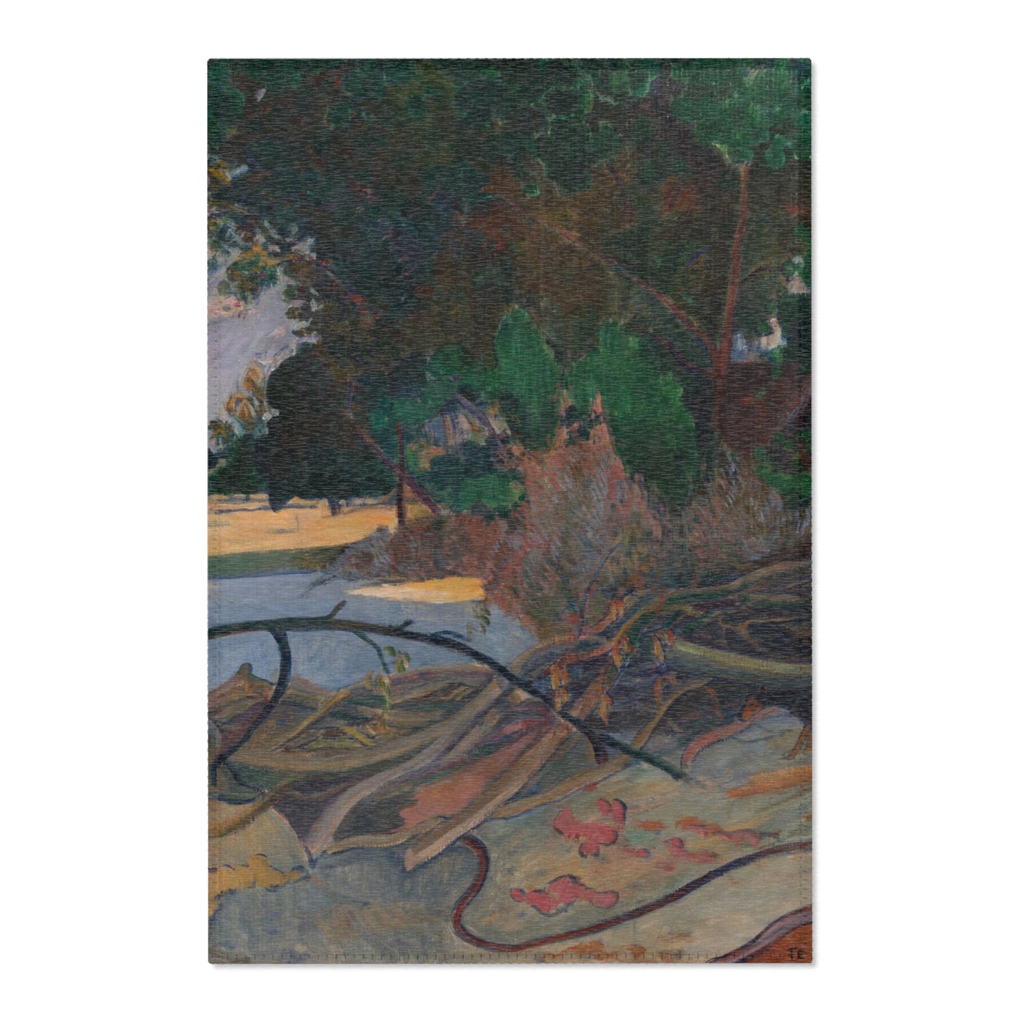 The Hibiscus Tree - Paul Gauguin Area Rug