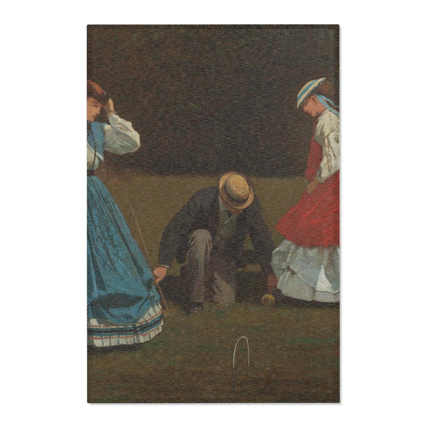 Croquet Scene - Winslow Homer Area Rug