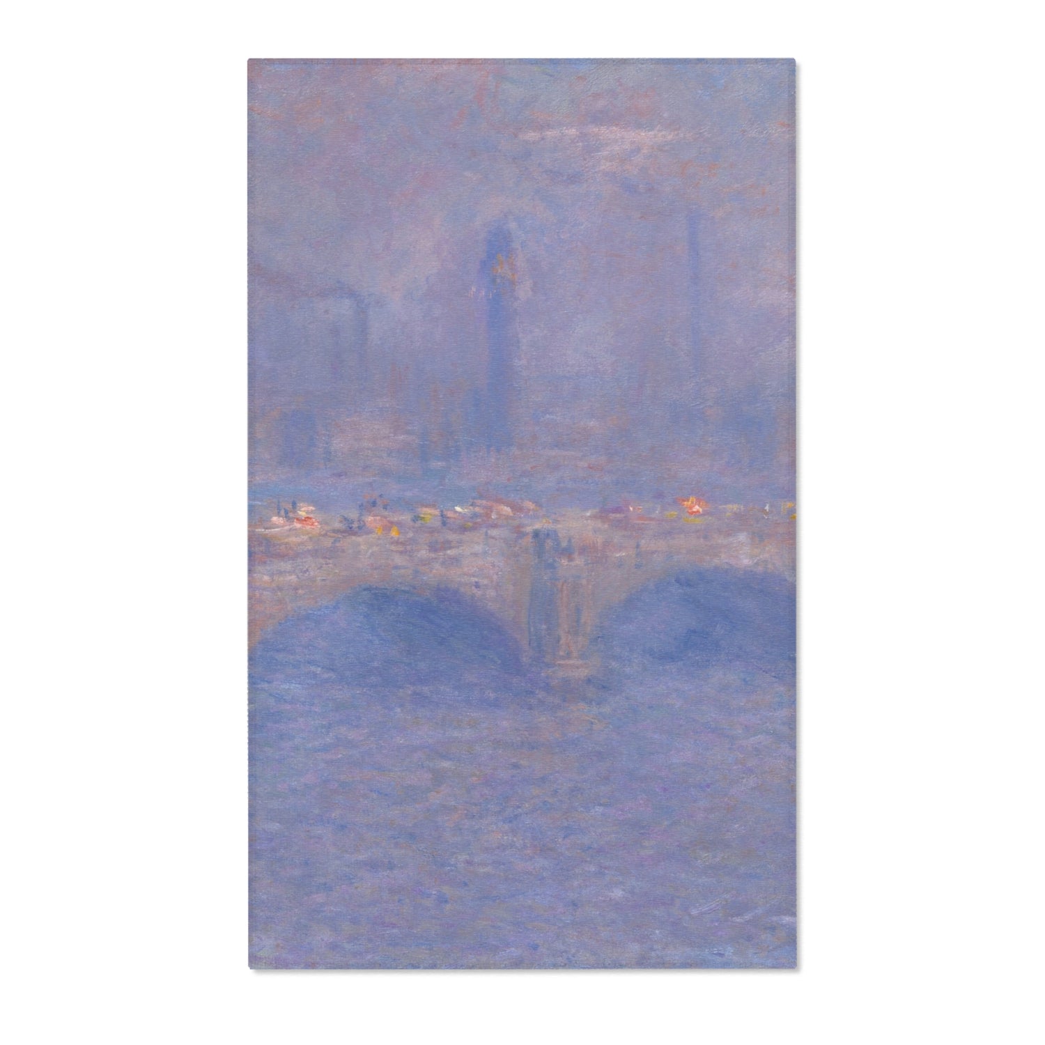 Waterloo Bridge, Sunlight Effect - Claude Monet Area Rug