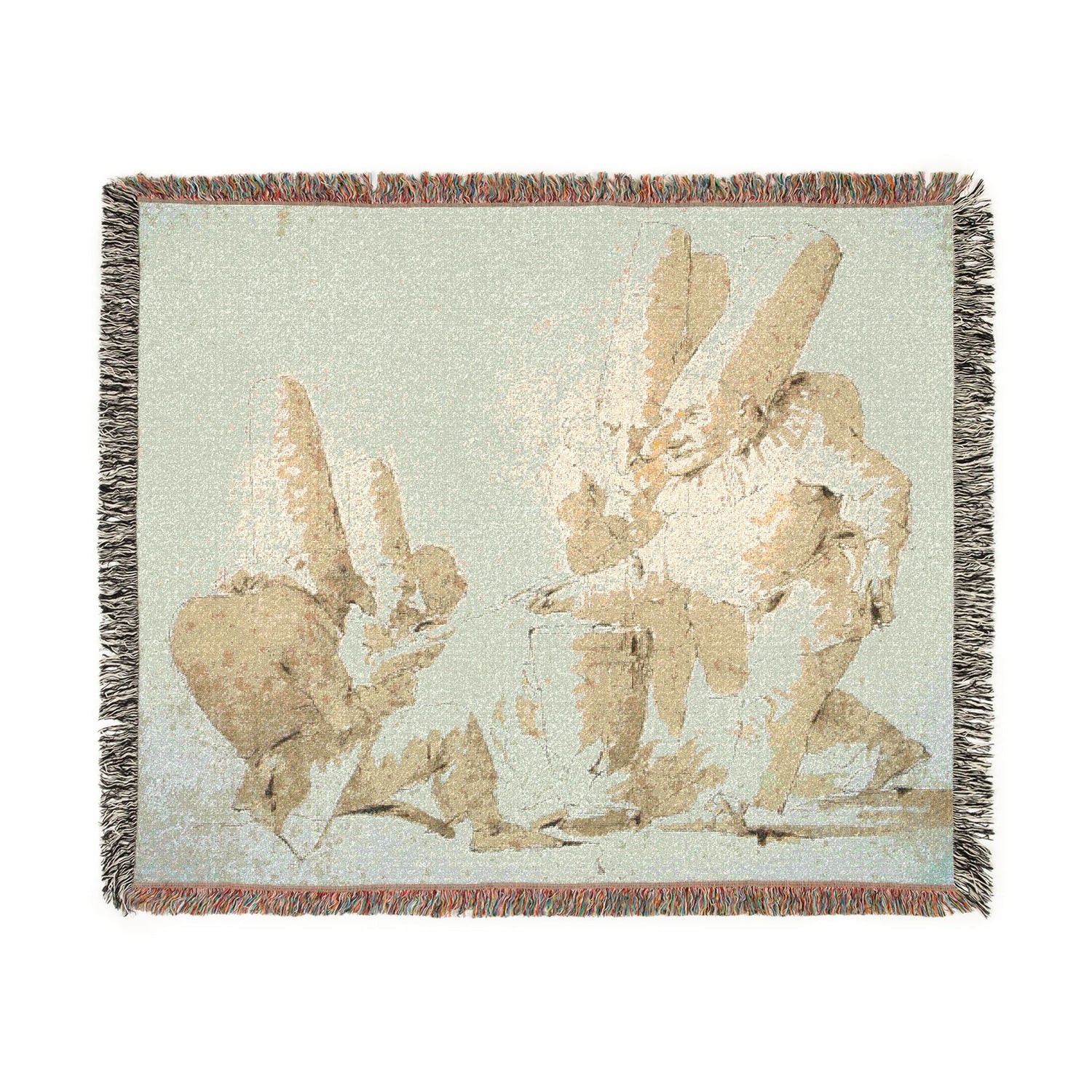 Punchinellos Cooking and Tasting Gnocchi - Giovanni Battista Tiepolo Tapestry Blanket