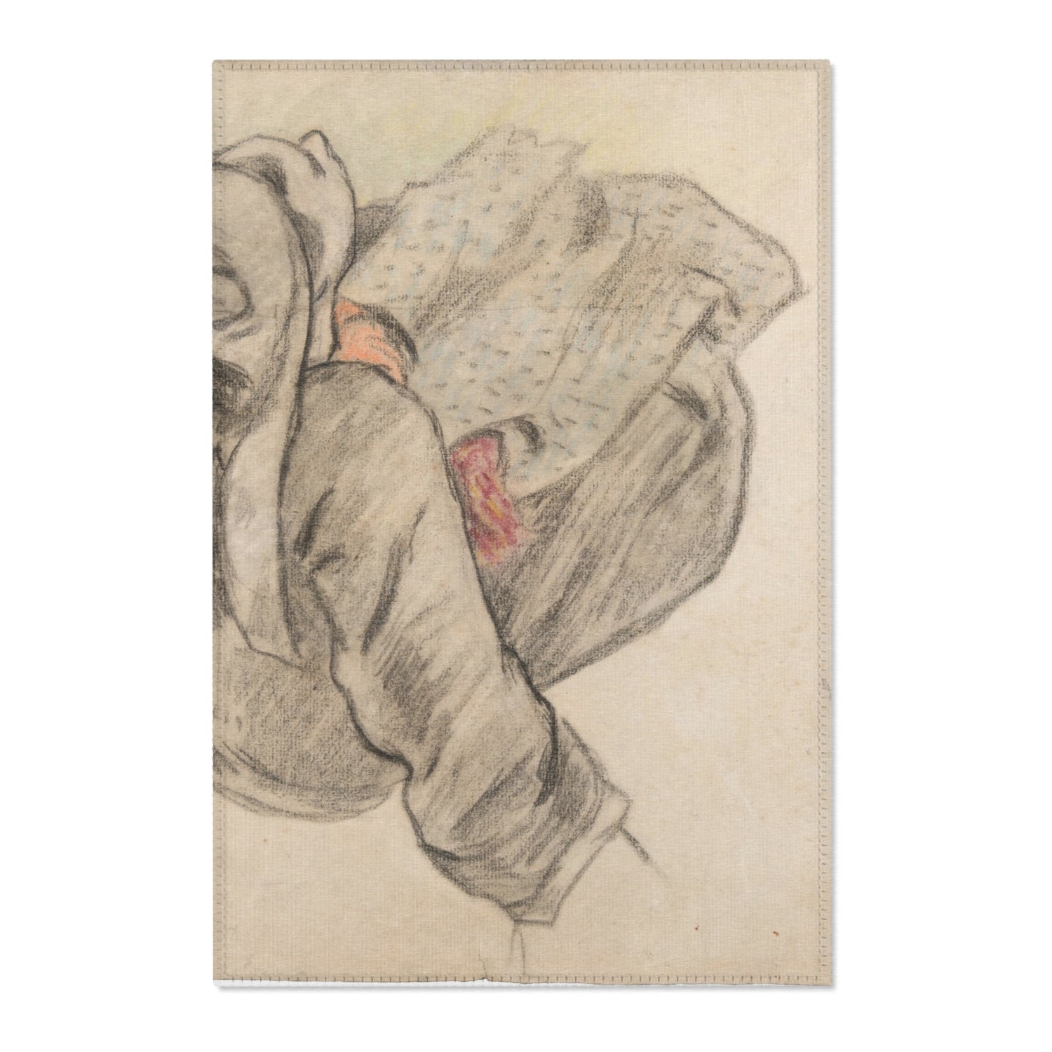 Seated Breton Woman - Paul Gauguin Area Rug