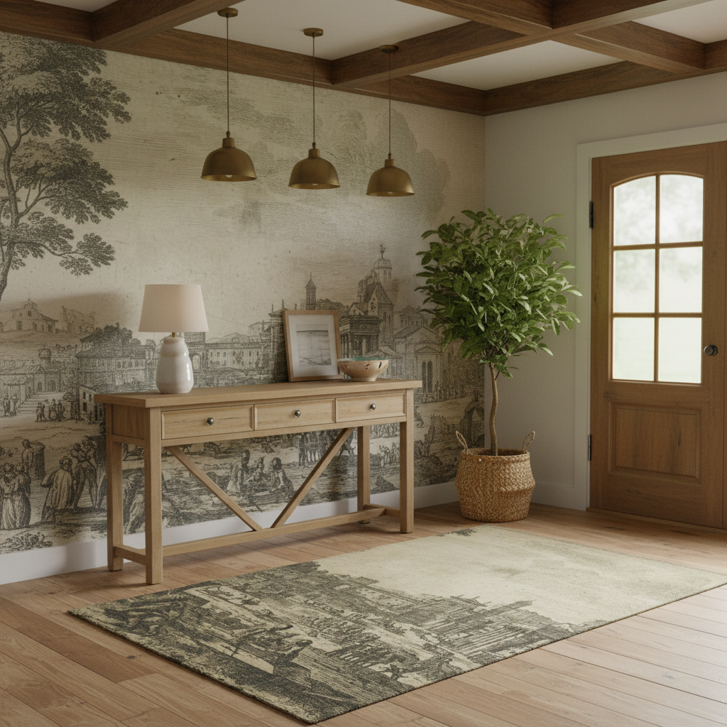 The Roman Forum - Claude Lorrain Area Rug