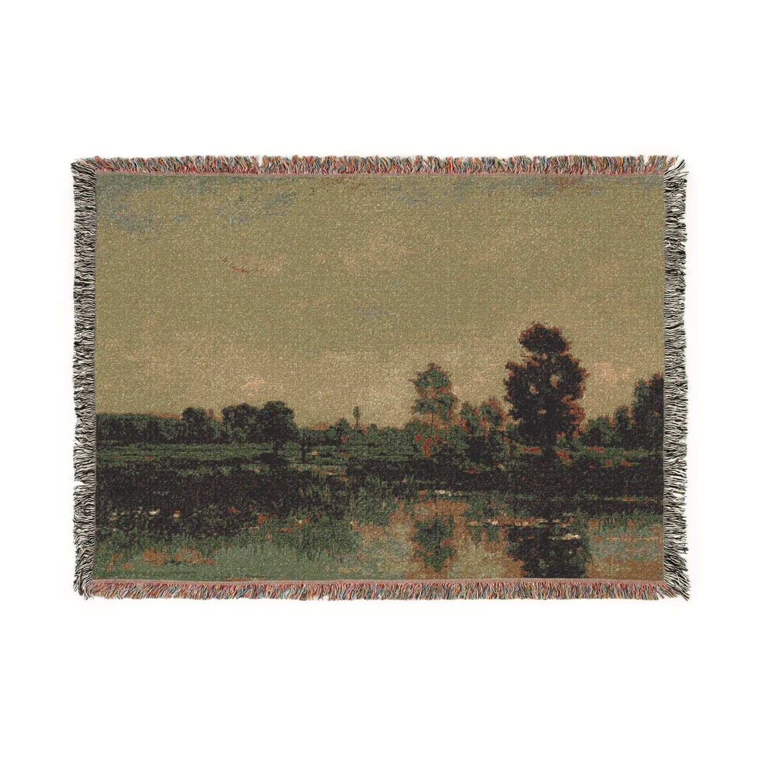 The Marsh - Charles François Daubigny Tapestry Blanket