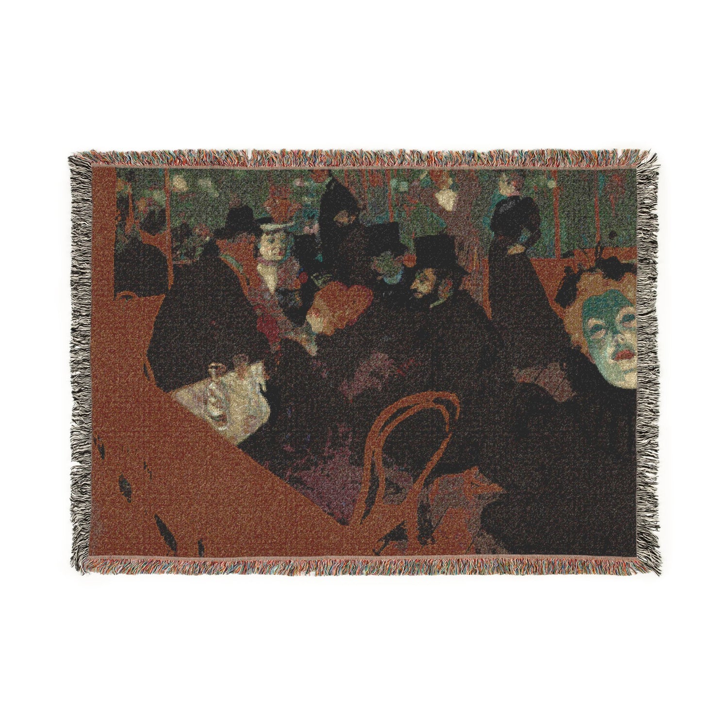 At the Moulin Rouge - Henri de Toulouse-Lautrec Tapestry Blanket