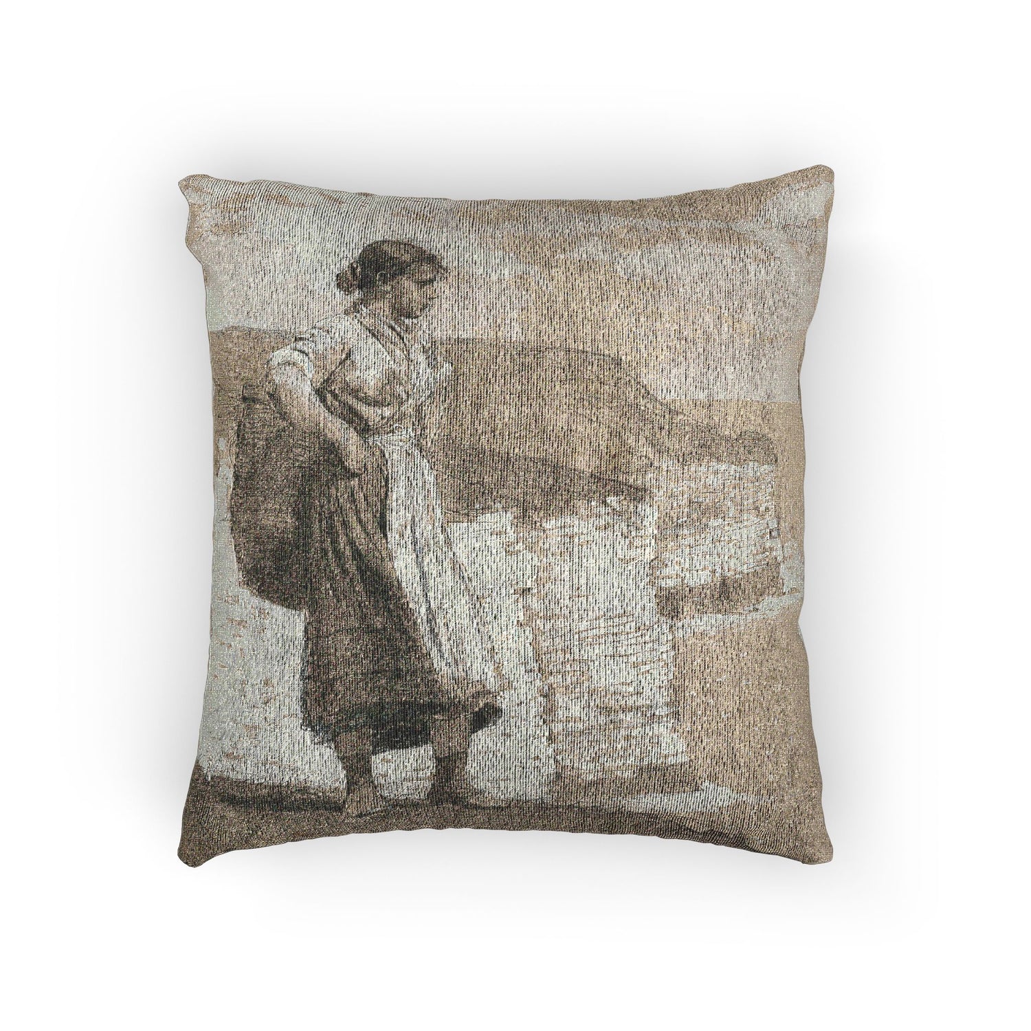 Winslow Homer - Flamborough Head, England | Woven Pillow