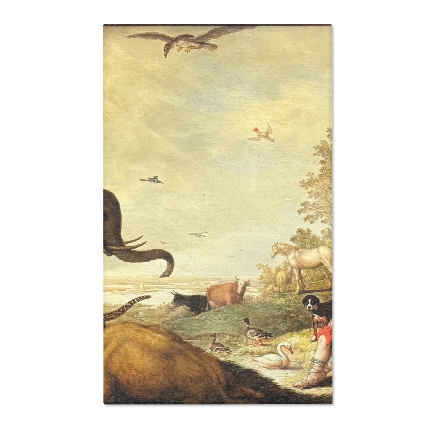 Orpheus and the Animals - Aelbert Cuyp Area Rug