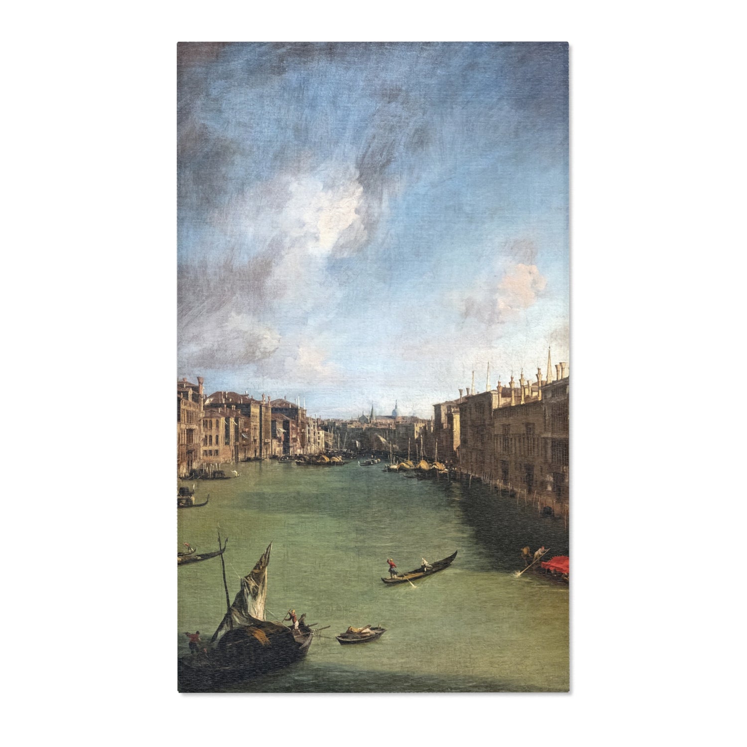 Canal Grande da Palazzo Balbi a Rialto - Canaletto Area Rug