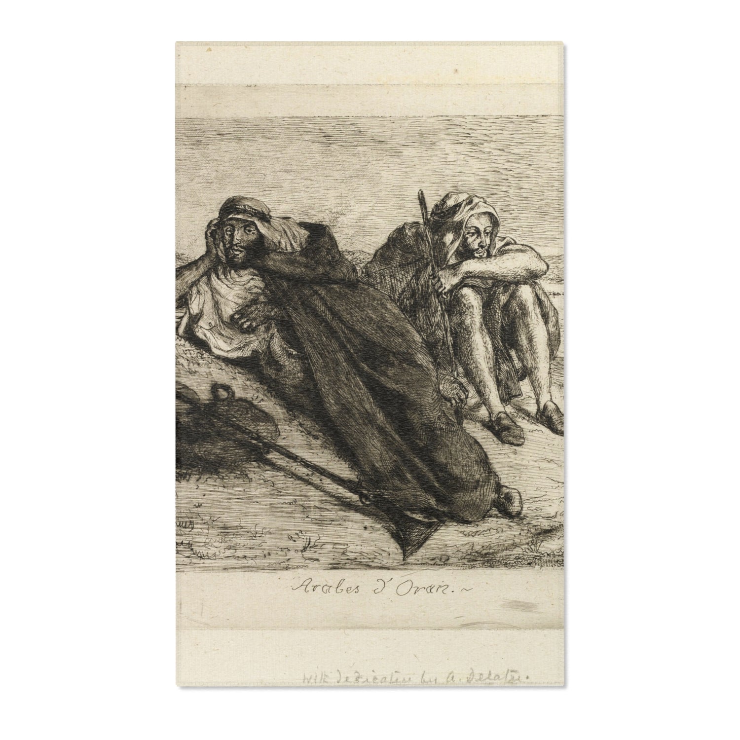Arabs of Oran - Eugène Delacroix Area Rug