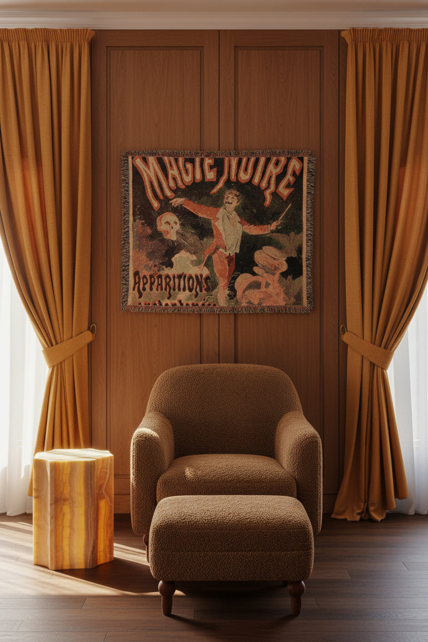 Musee Grevin Black Magic - Jules Chéret Tapestry Blanket