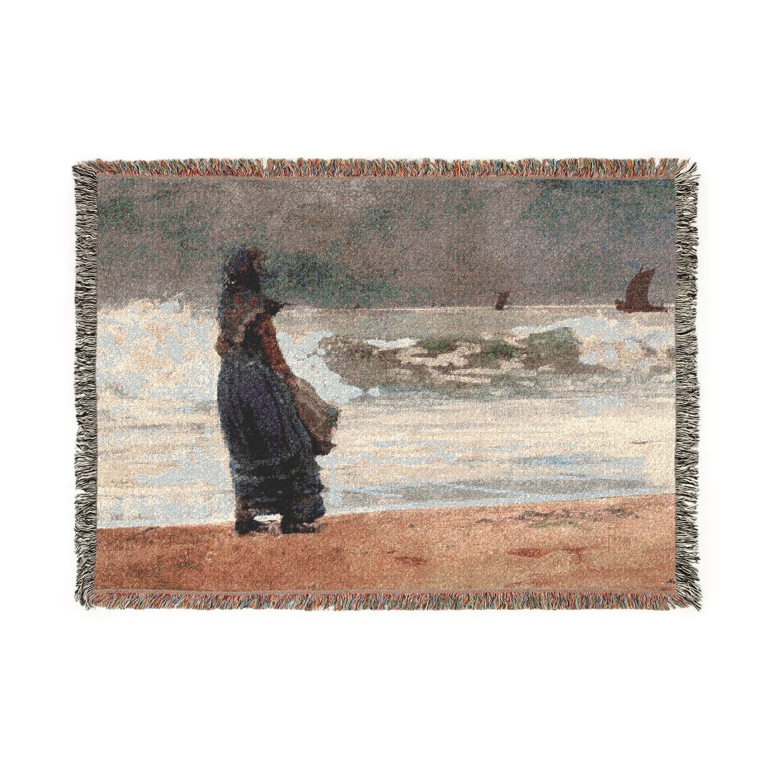 The Watcher, Tynemouth - Winslow Homer Tapestry Blanket