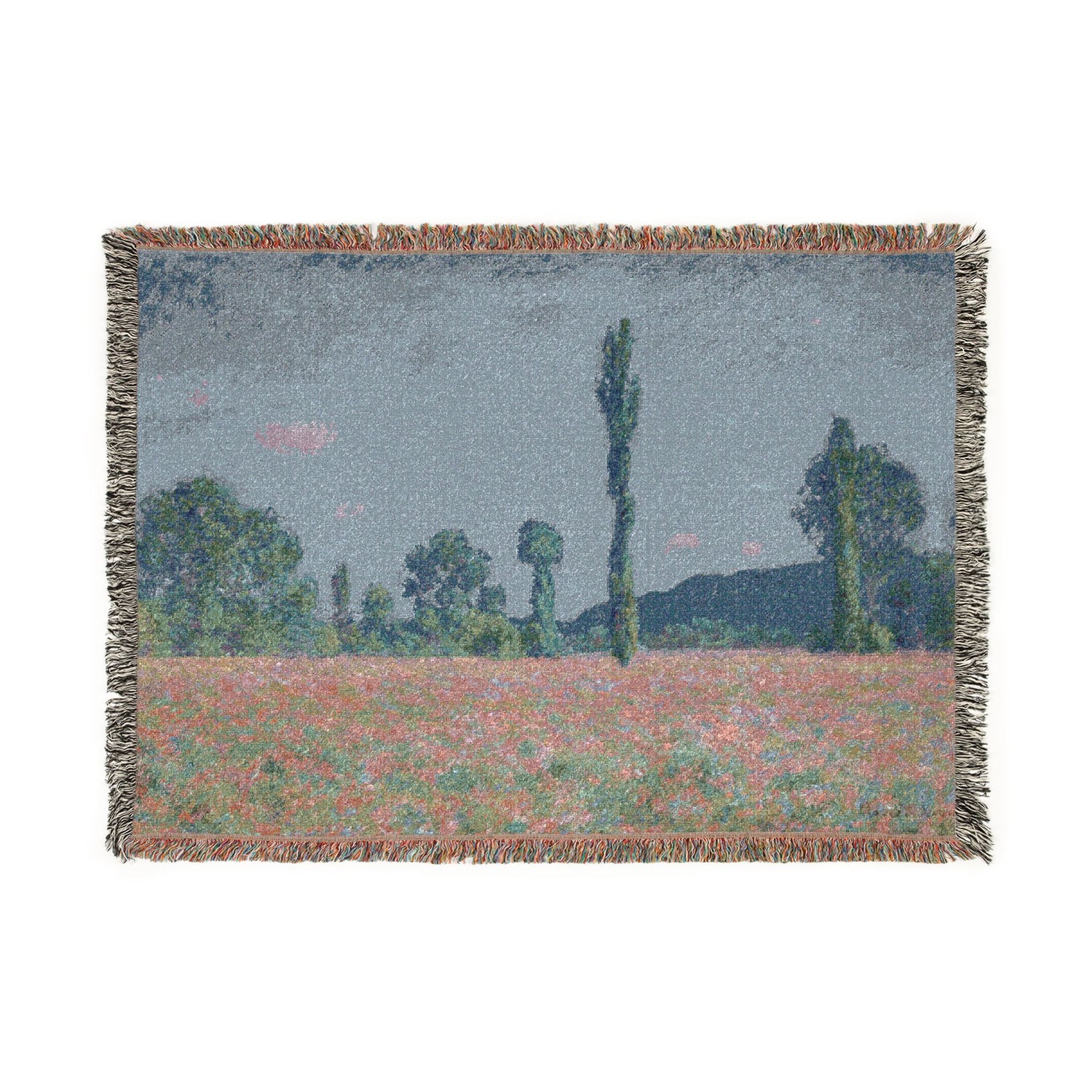 Poppy Field - Claude Monet Tapestry Blanket