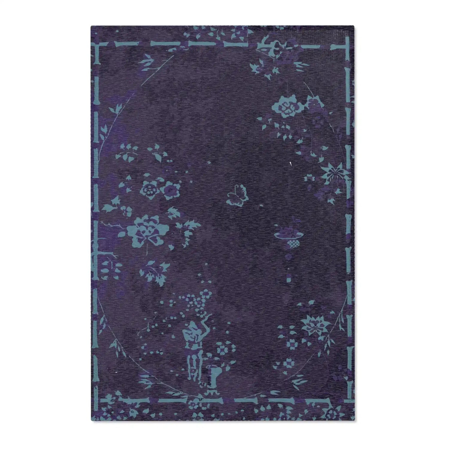 Moonlit Bloomscape Accent Rug