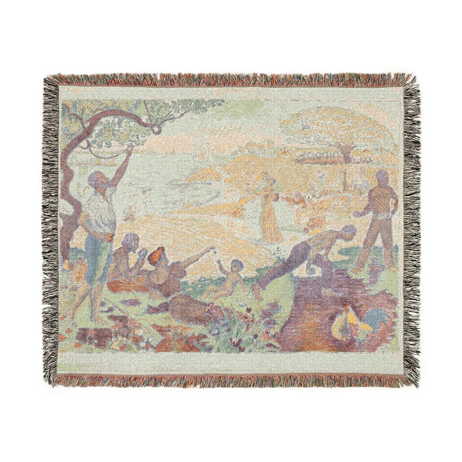 In Times of Harmony - Paul Signac Tapestry Blanket