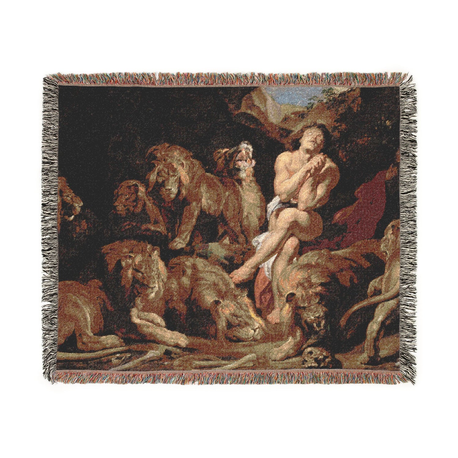 Daniel in the Lions' Den - Peter Paul Rubens Tapestry Blanket