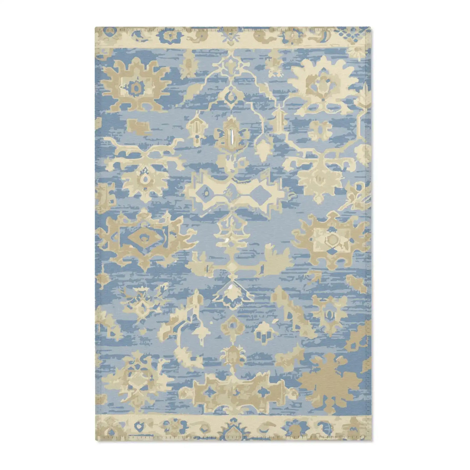 Sandy Shores & Sky Vibes Accent Rug