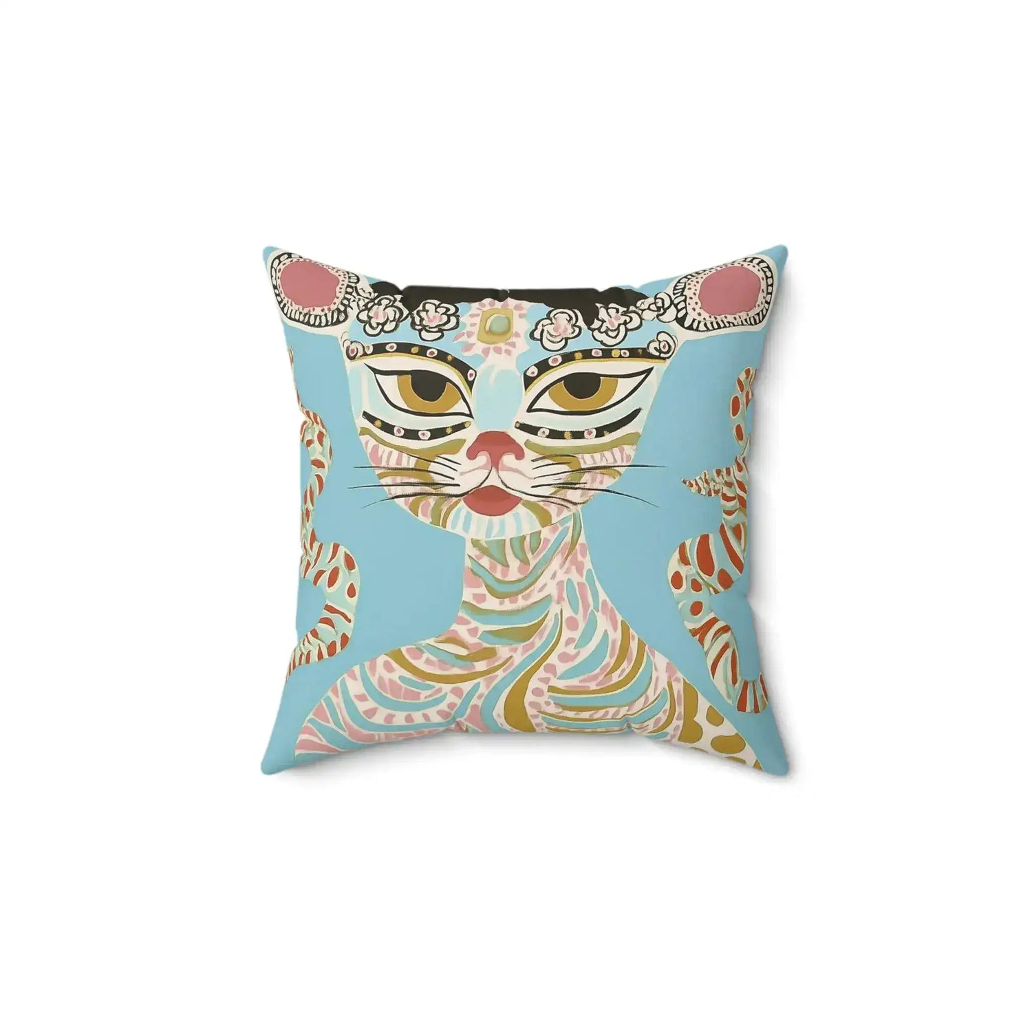 Enchanted Feline Throw Pillow