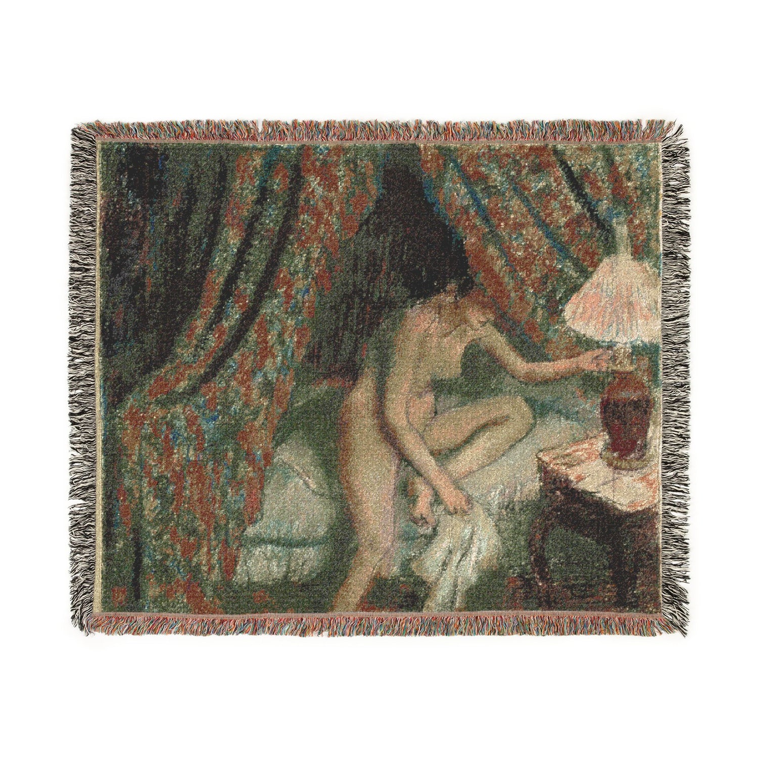Retiring - Hilaire Germain Edgar Degas Tapestry Blanket