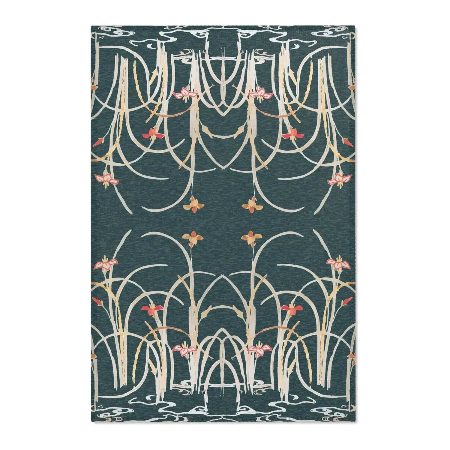 Floral Orchid Garden Accent Rug