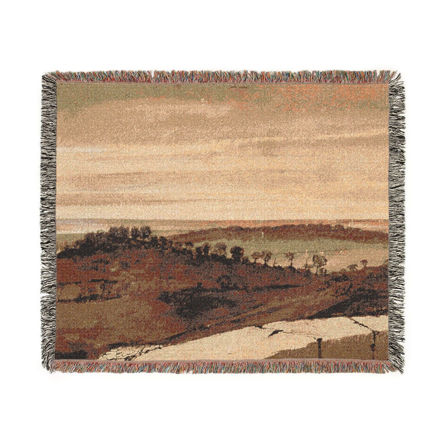 Panorama from the Sasso - Claude Lorrain Tapestry Blanket