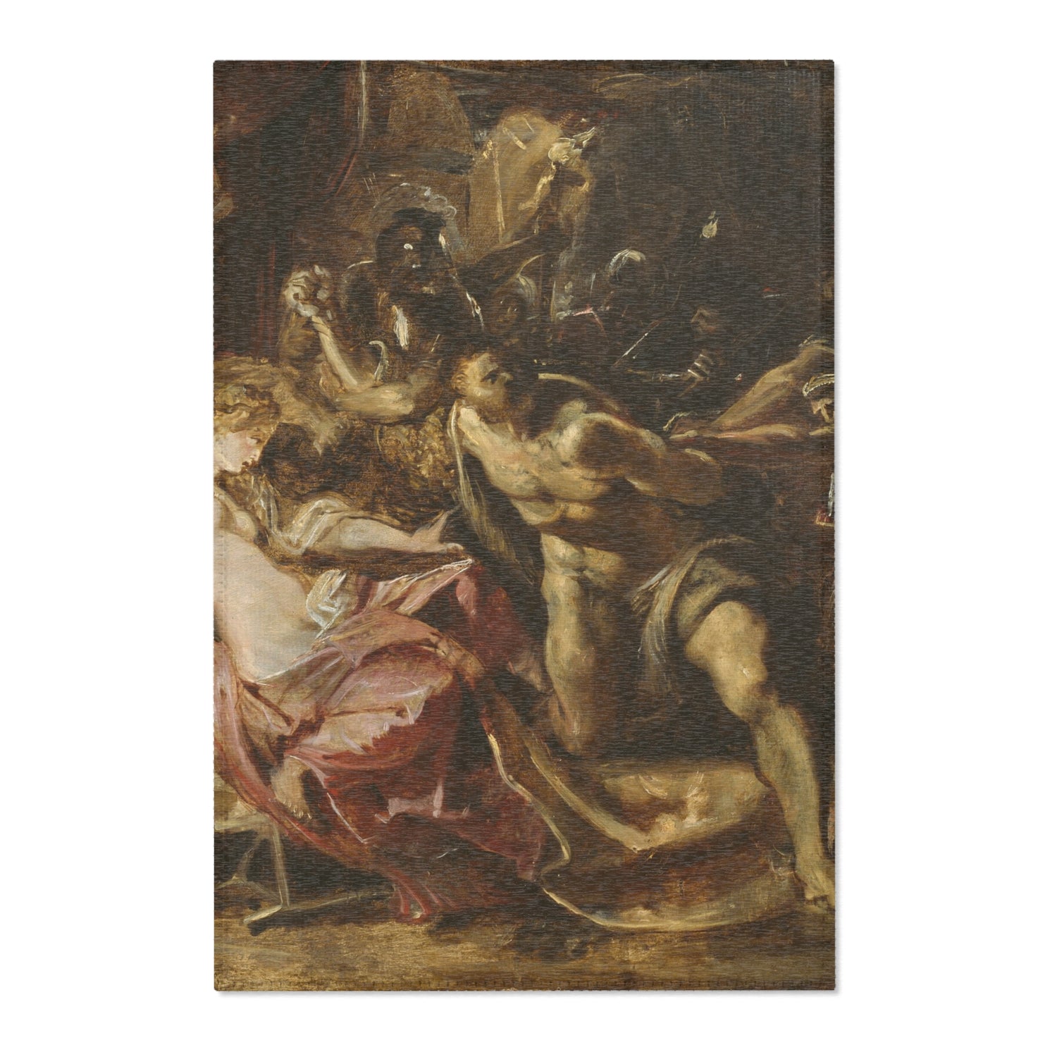 The Capture of Samson - Peter Paul Rubens Area Rug