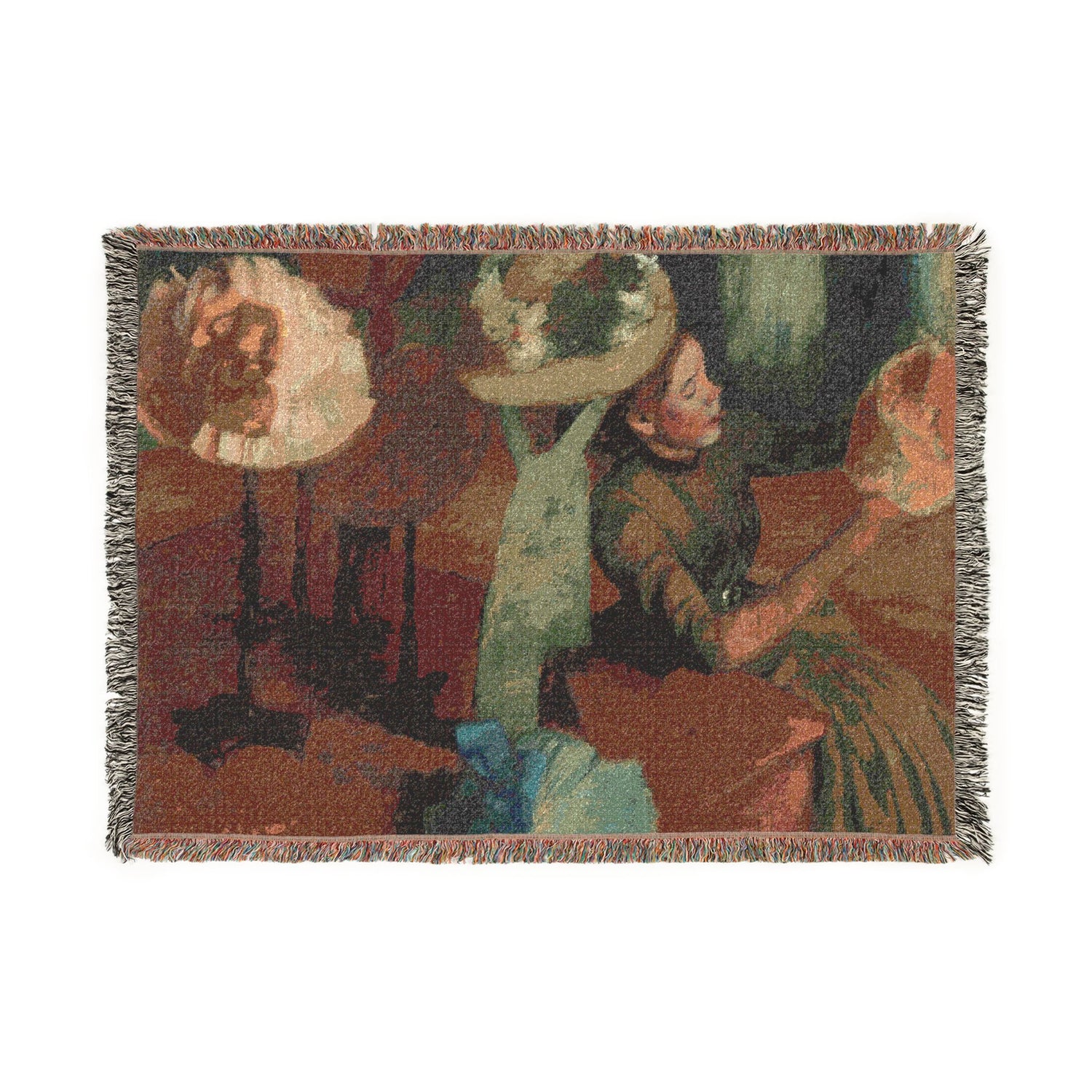 The Millinery Shop - Hilaire Germain Edgar Degas Tapestry Blanket