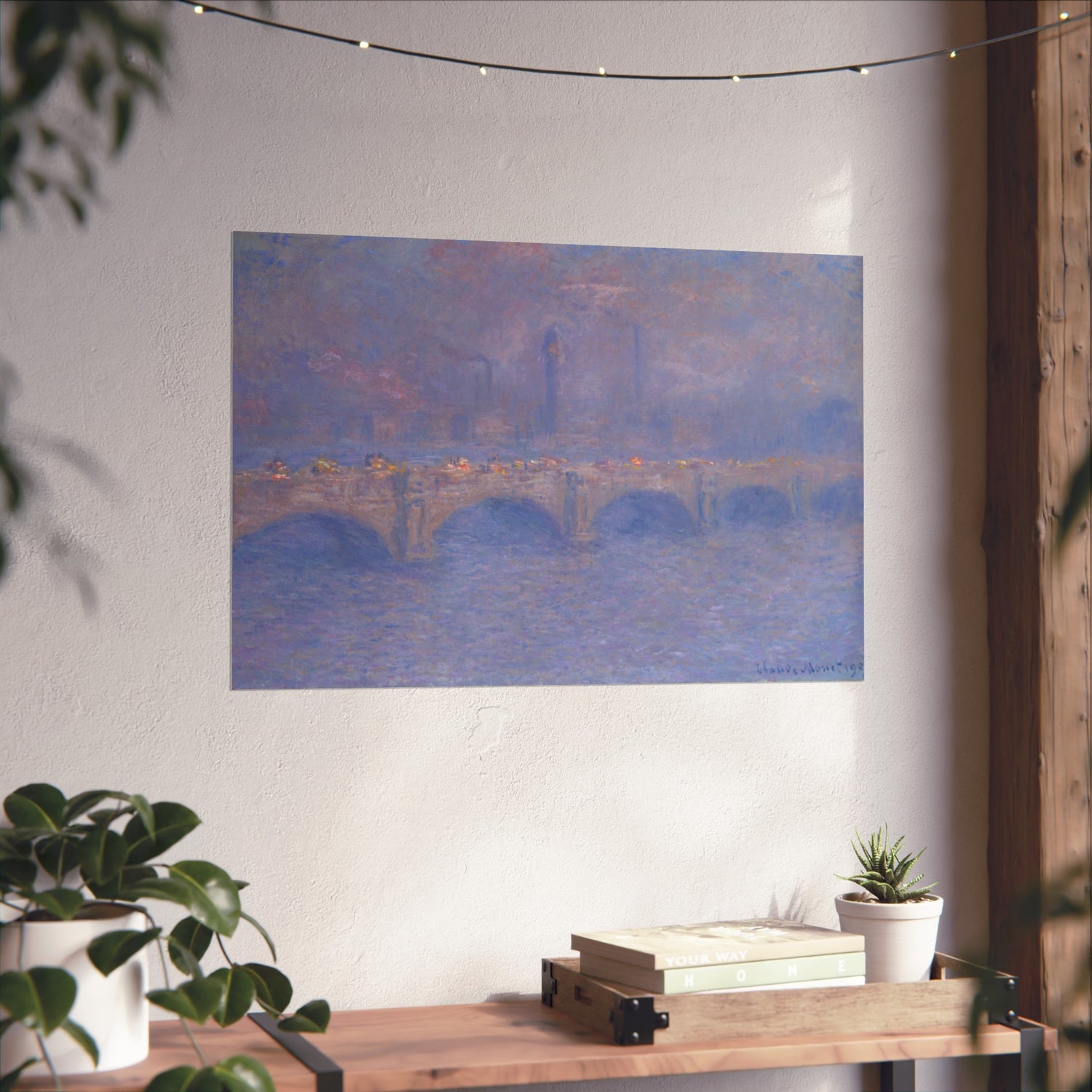 Waterloo Bridge, Sunlight Effect - Claude Monet Fine Art Poster
