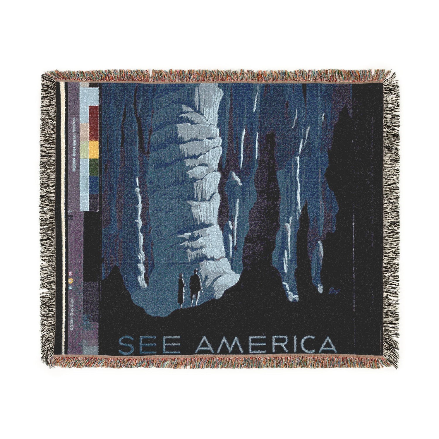 See America Carlsbad Caverns Tapestry Blanket