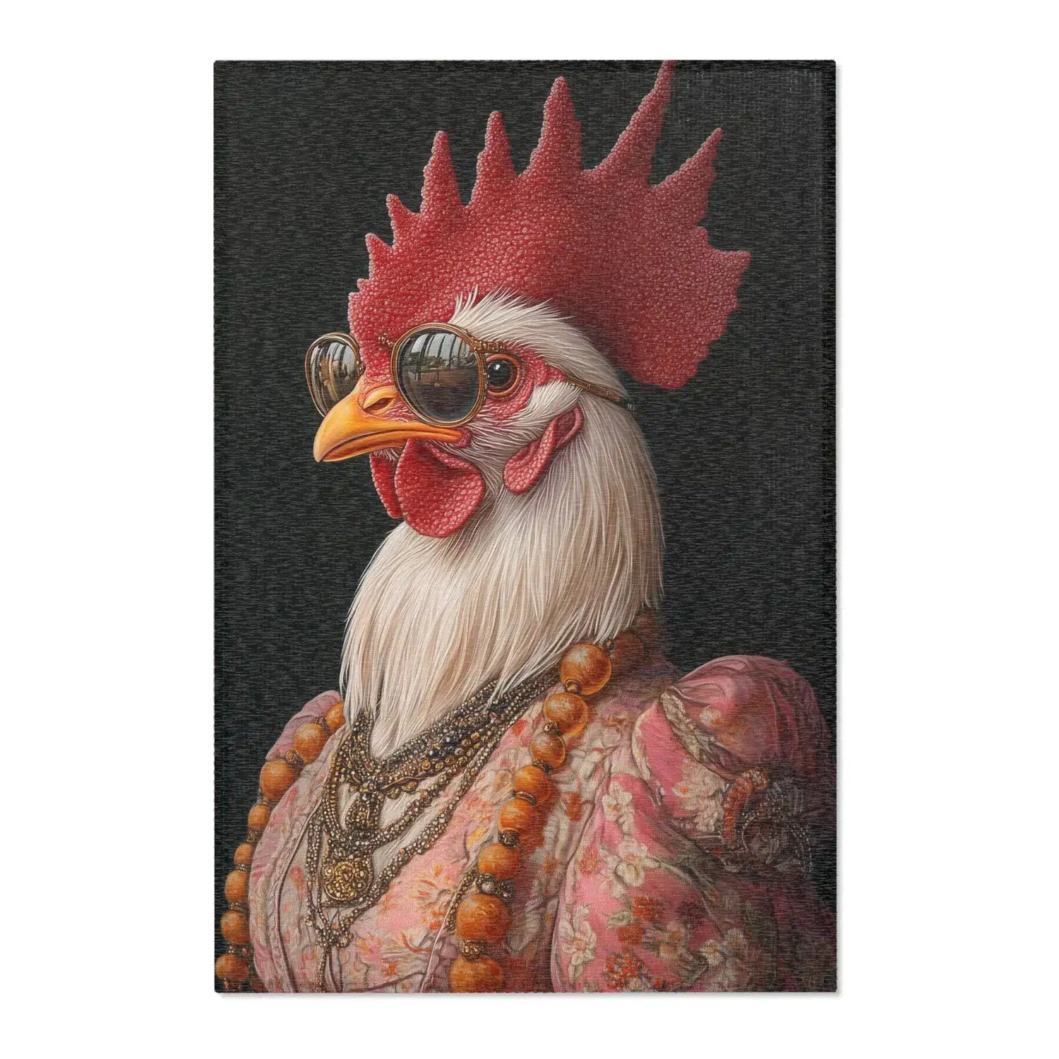 Renaissance Rooster Couture Rug