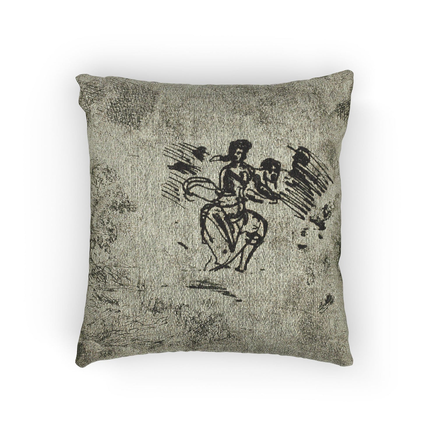 Seated Woman and Other Sketches - Claude Lorrain Pillow