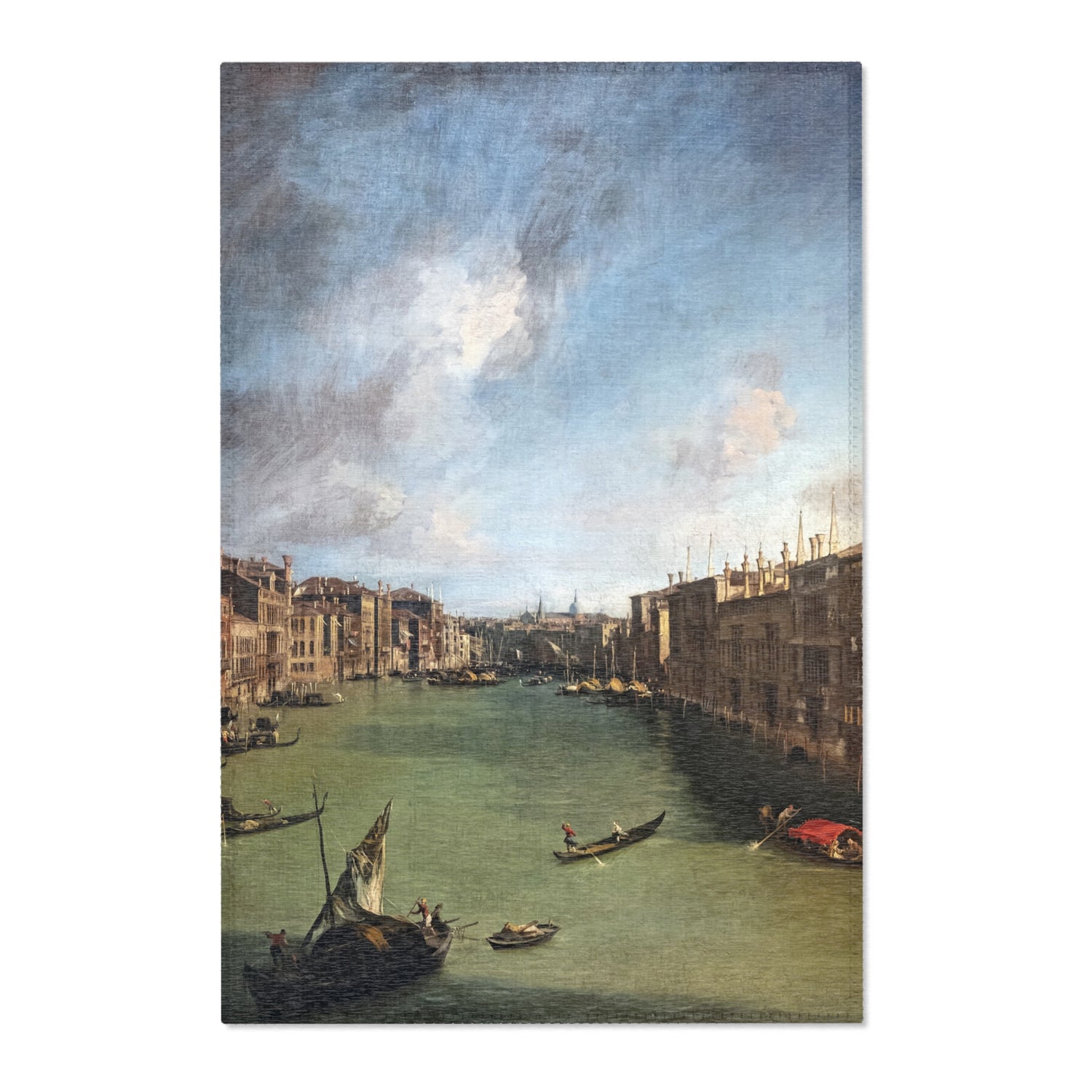 Canal Grande da Palazzo Balbi a Rialto - Canaletto Area Rug